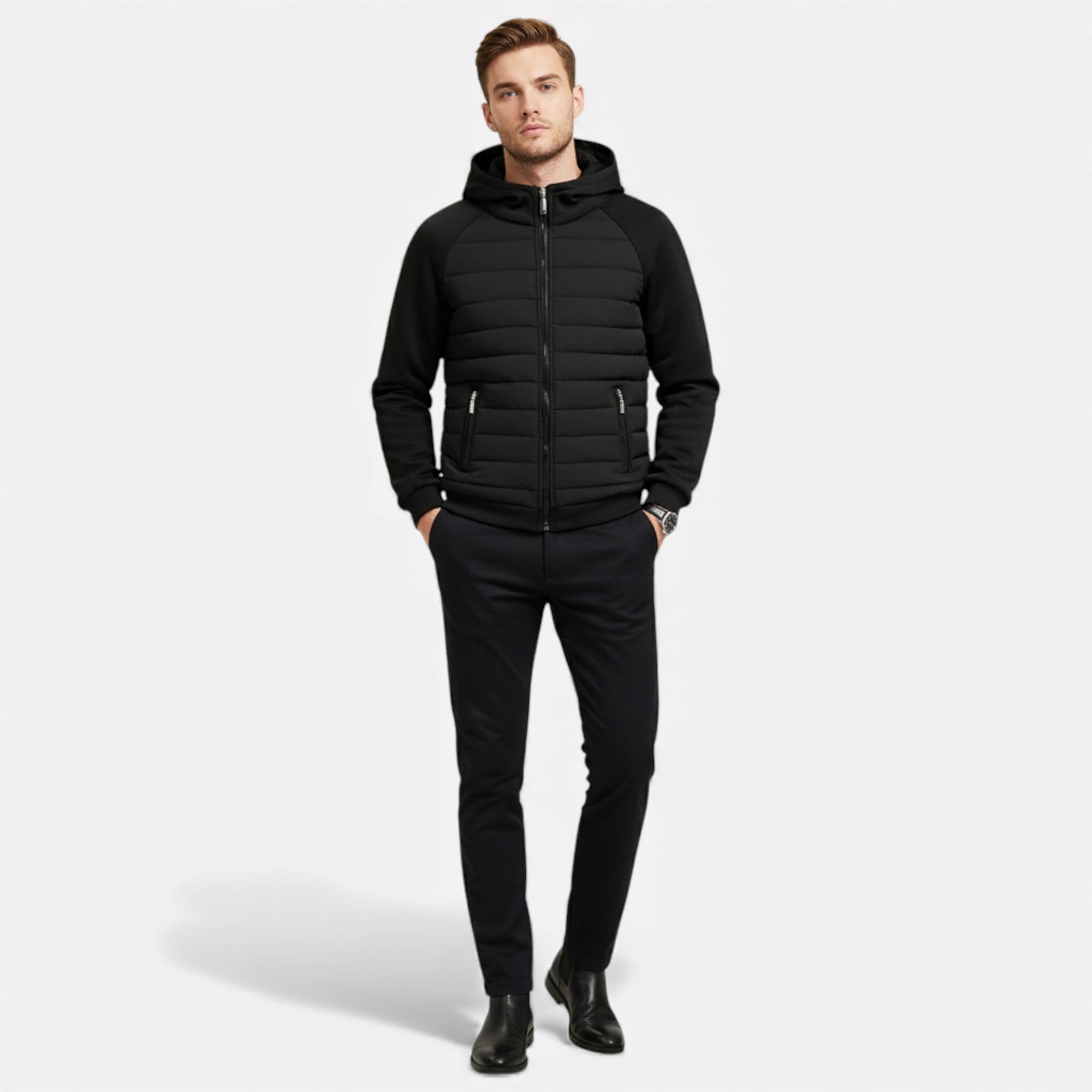 Volarno | Men’s Hooded Cotton Jacket – Urban Heritage