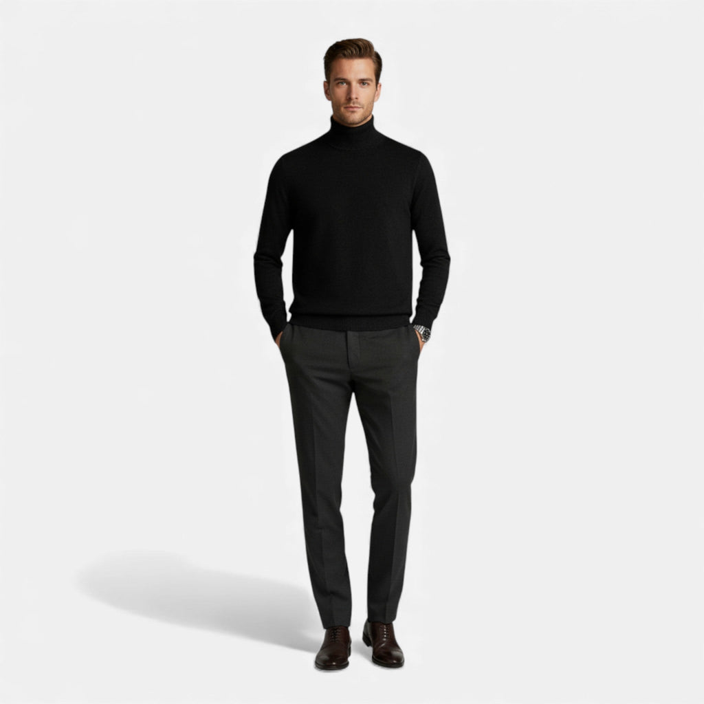 Volarno | Men’s Ribbed Turtleneck Jumper – Sinclair Edition
