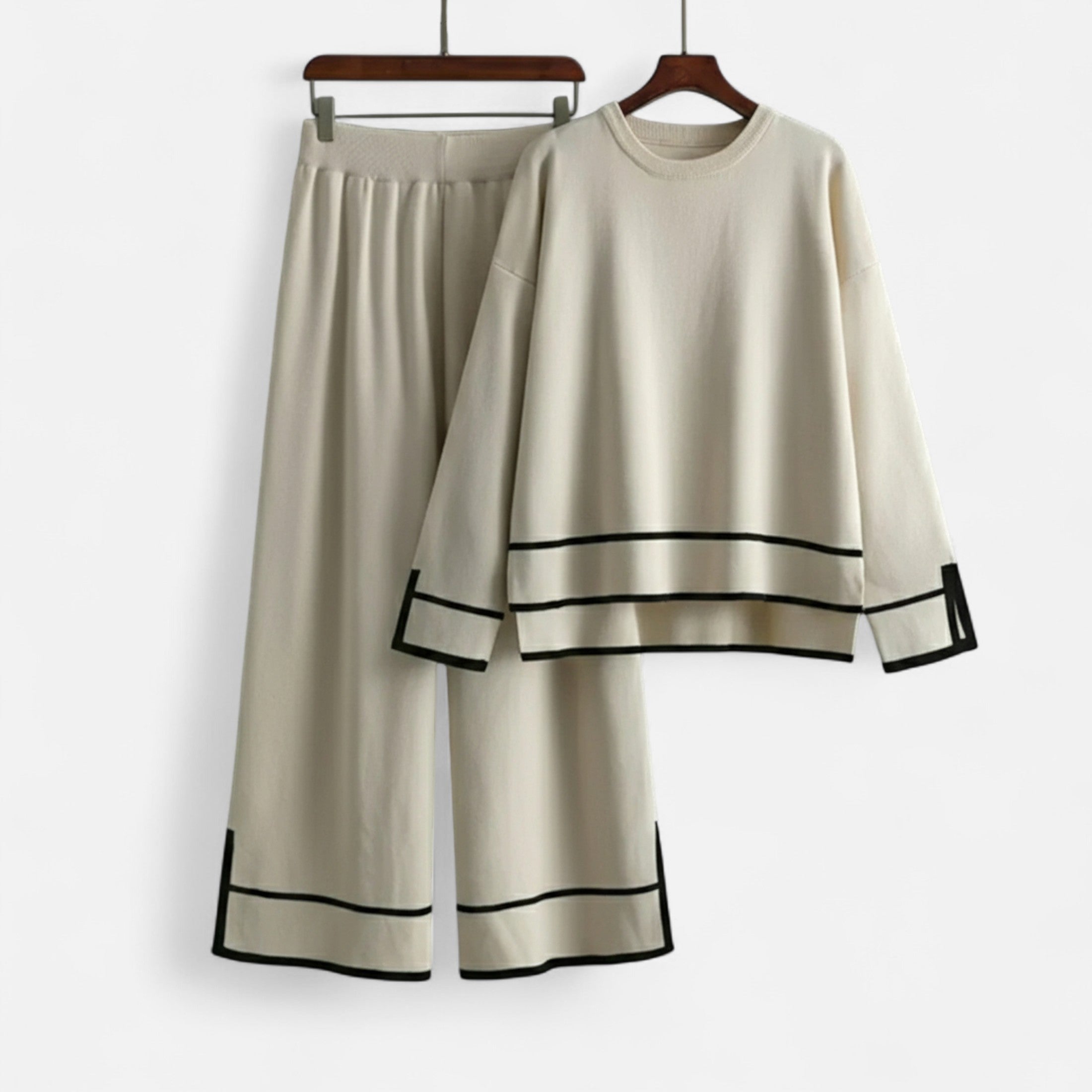 Volarno | Women’s Knitted Two-Piece Set – Effortless Winter Poise