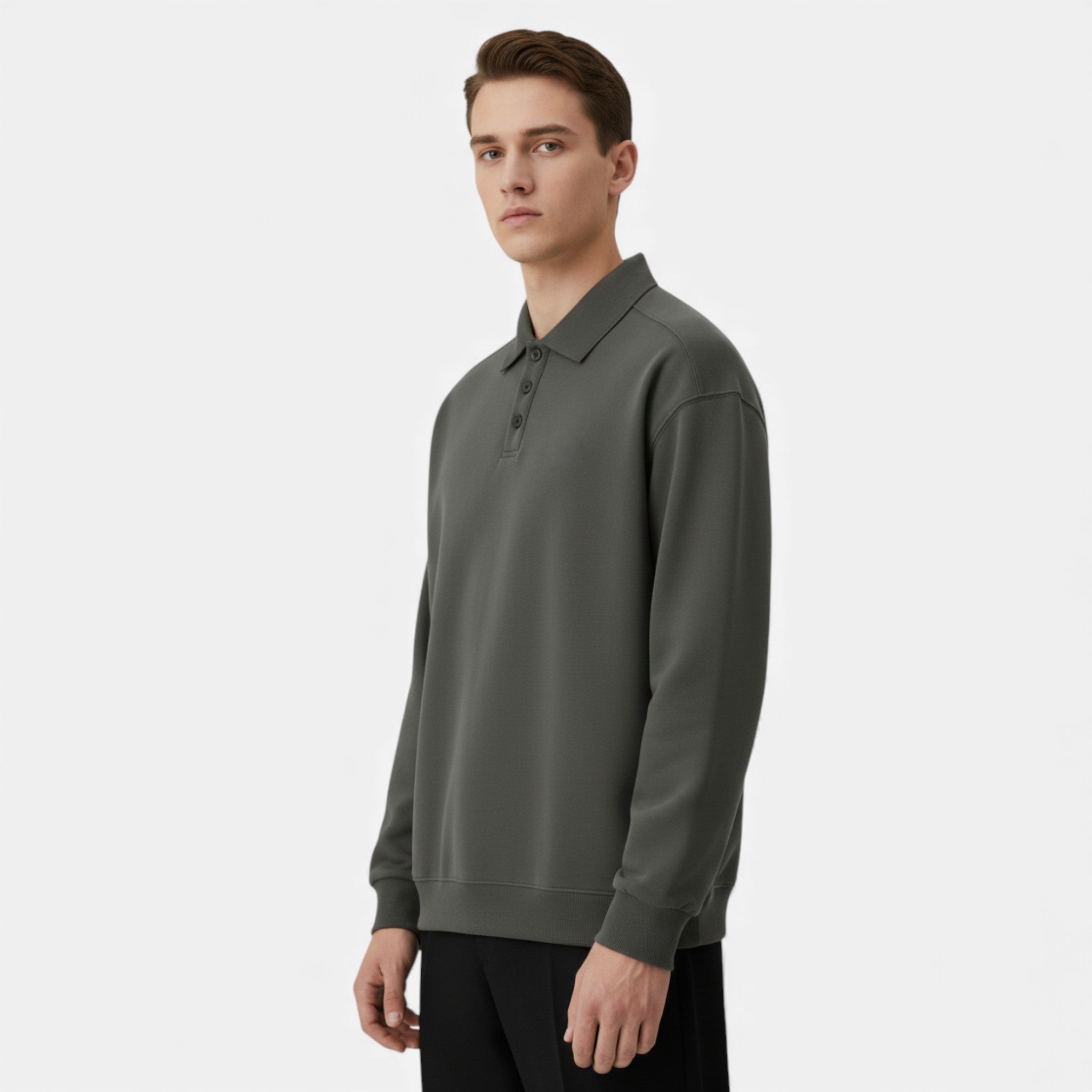 Volarno | Men’s Polo Knit Sweater for Autumn/Winter
