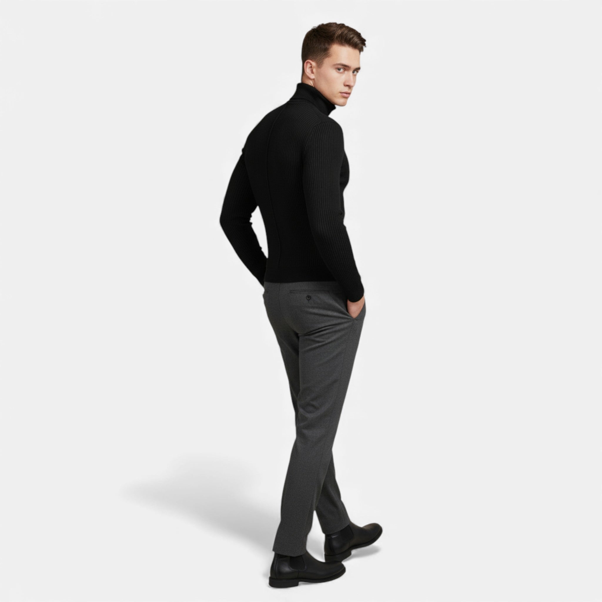 Volarno | Men’s Heritage High-Neck Knit Top