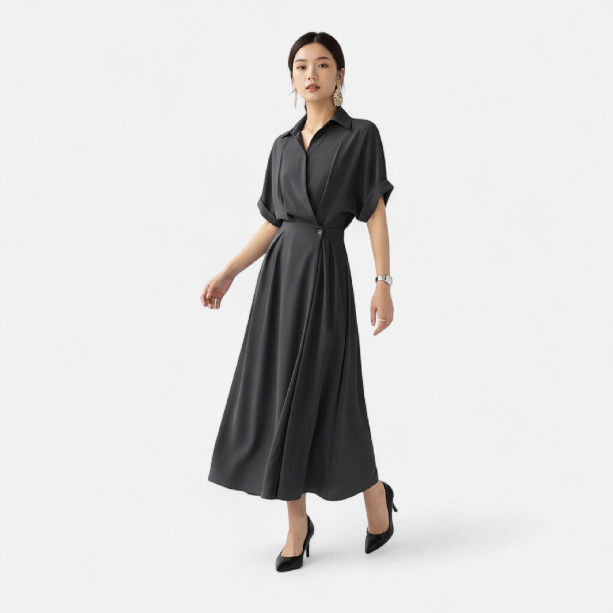 Volarno | Women’s Shirt-Dress in Cotton-Blend Riviera Heritage