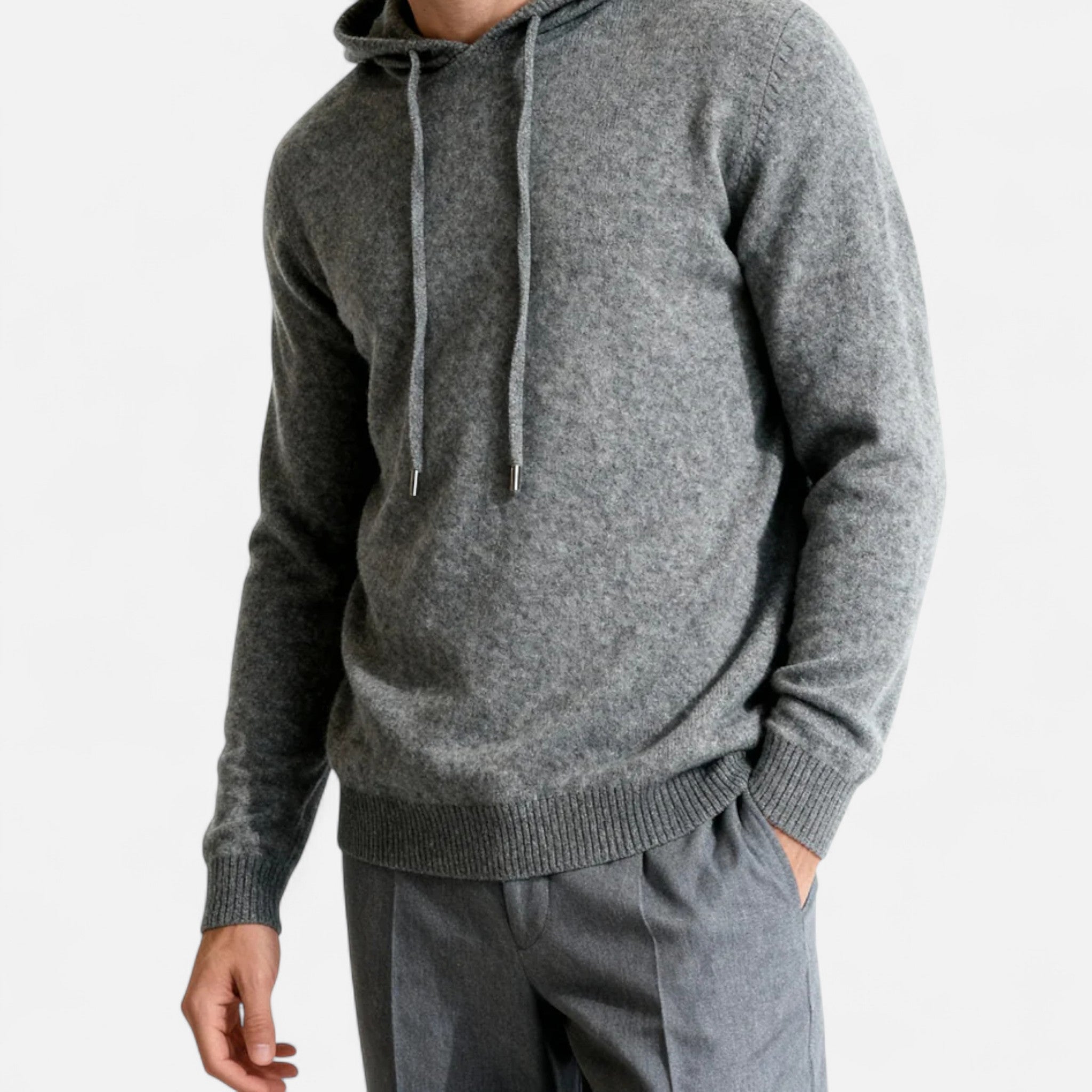 Volarno | Men’s 100% Cashmere Hoodie