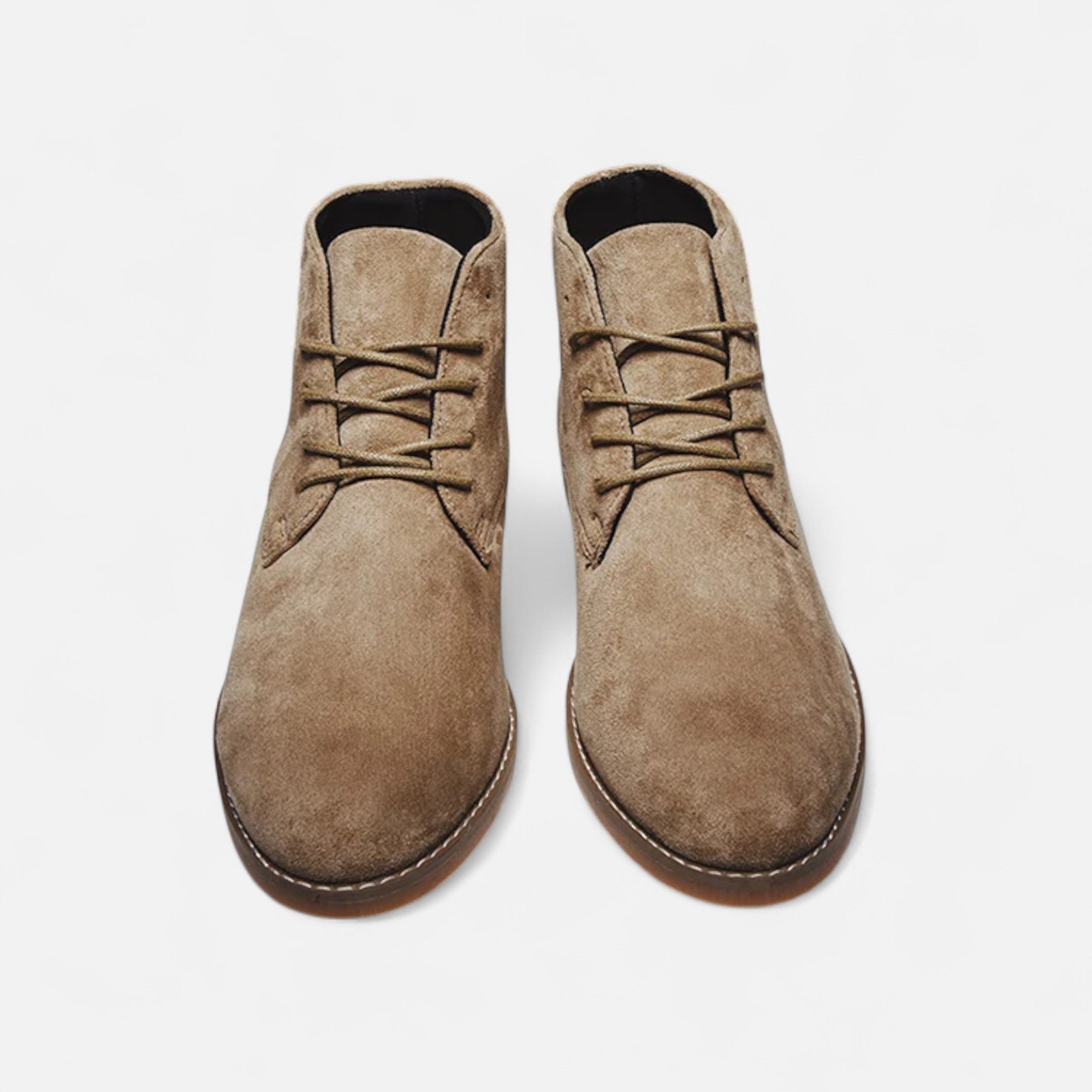 Volarno | Men’s Suede Chelsea Boots — Khaki Heritage