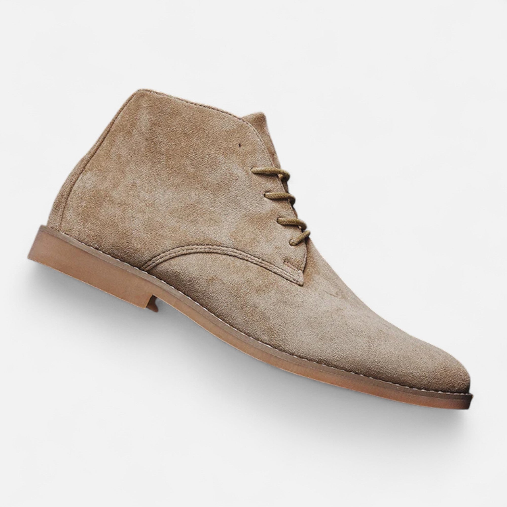 Volarno | Men’s Suede Chelsea Boots — Khaki Heritage