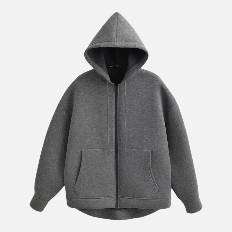 Volarno | Women’s Oversized Zip-Up Winter Sweater | Loose Fit Casual Knit Jumper