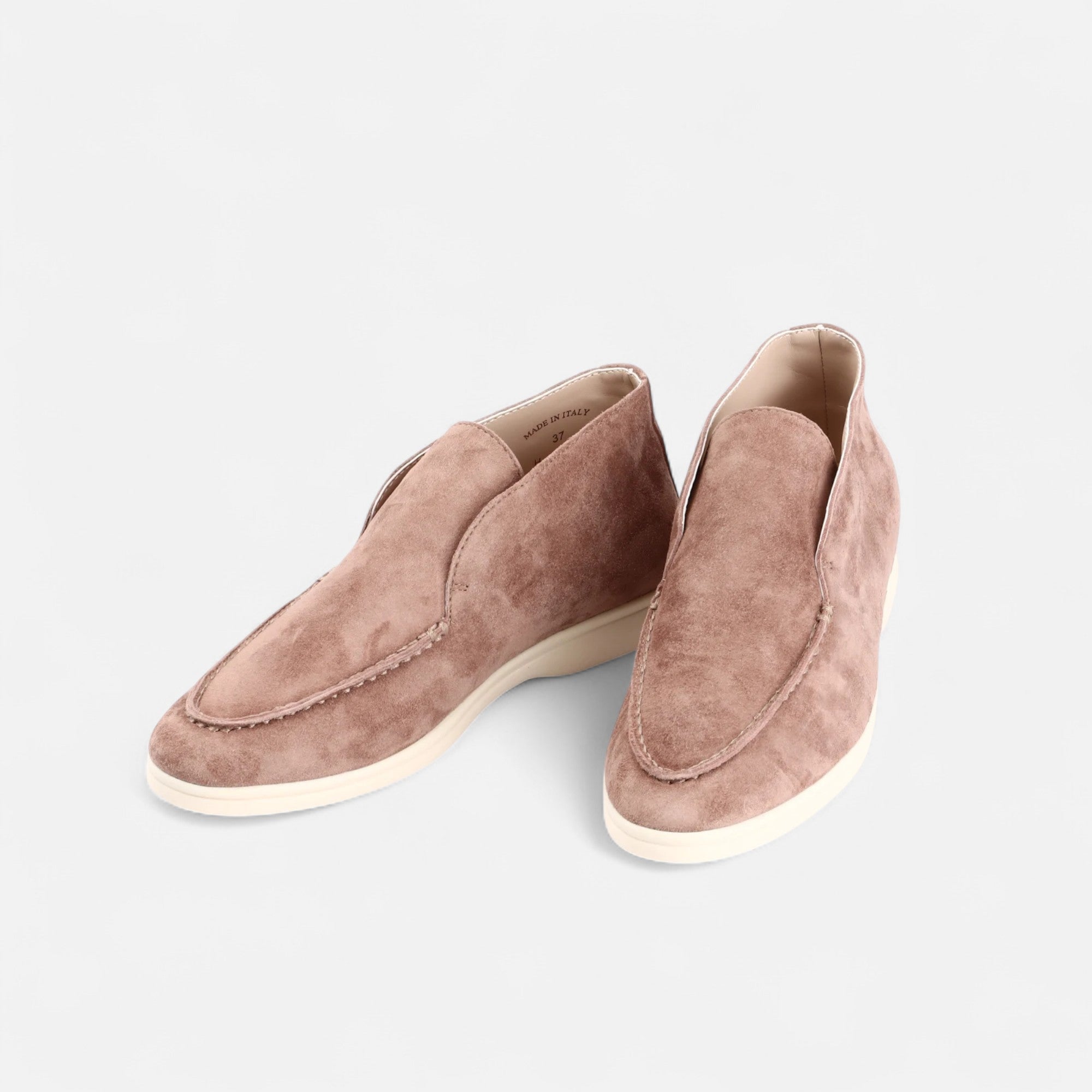 Volarno | Men’s Suede Mule Loafers in Heritage Camel