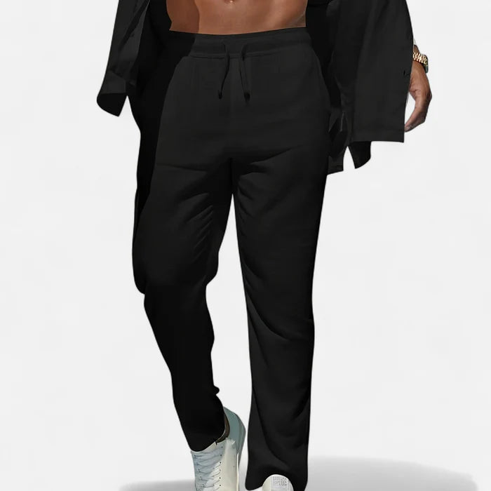 Volarno | Men’s Linen Trousers – Heritage Relaxed Cut