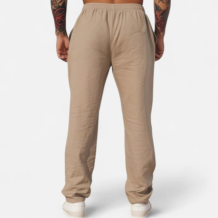 Volarno | Men’s Linen Trousers – Heritage Relaxed Cut