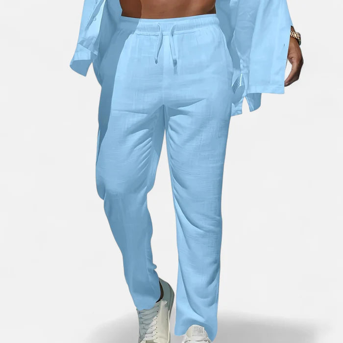 Volarno | Men’s Linen Trousers – Heritage Relaxed Cut