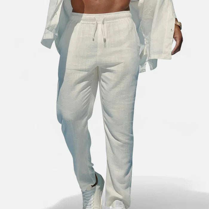 Volarno | Men’s Linen Trousers – Heritage Relaxed Cut