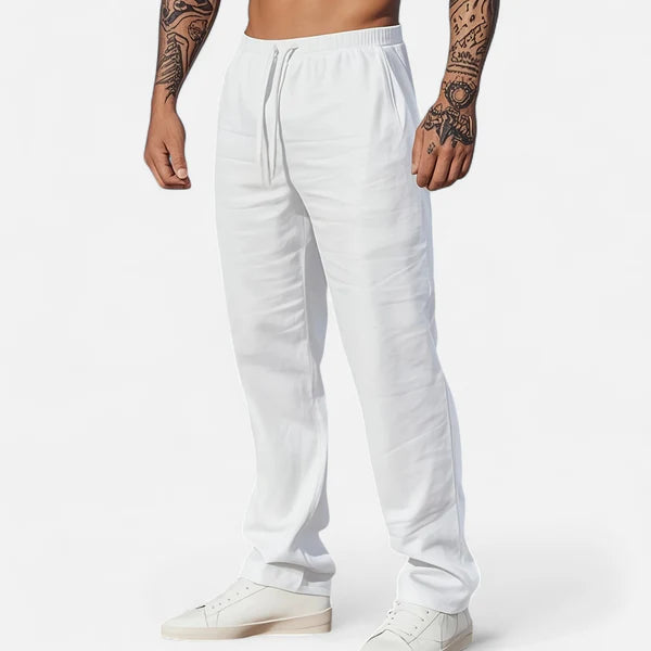 Volarno | Men’s Linen Trousers – Heritage Relaxed Cut