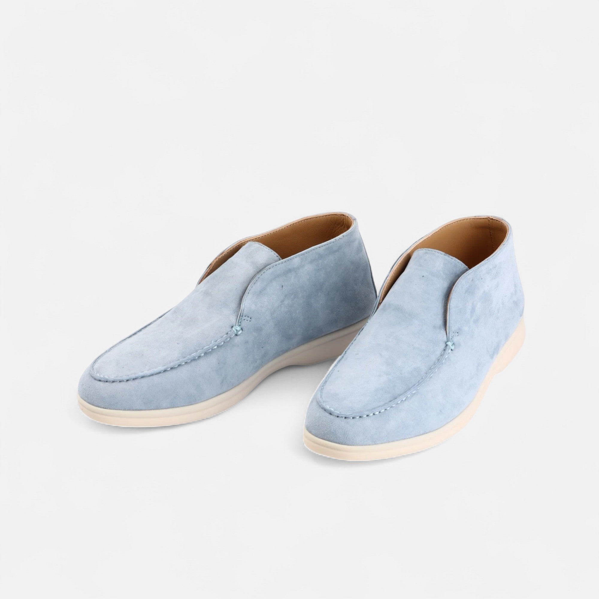 Volarno | Men’s Suede Mule Loafers in Heritage Camel