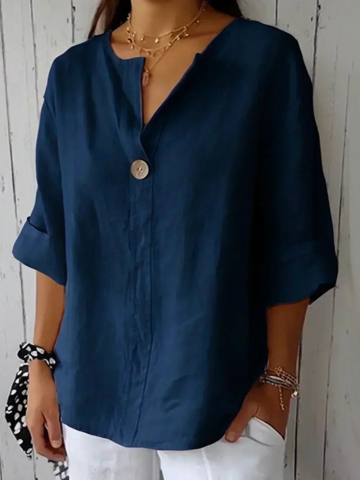 Volarno | Casual V-Neck Blouse