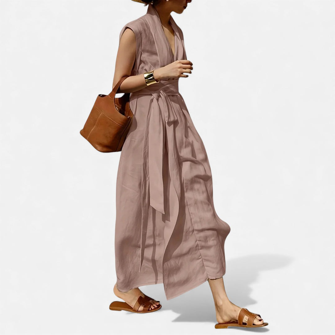 Volarno | Women’s Sleeveless Dress – Heritage Linen Style