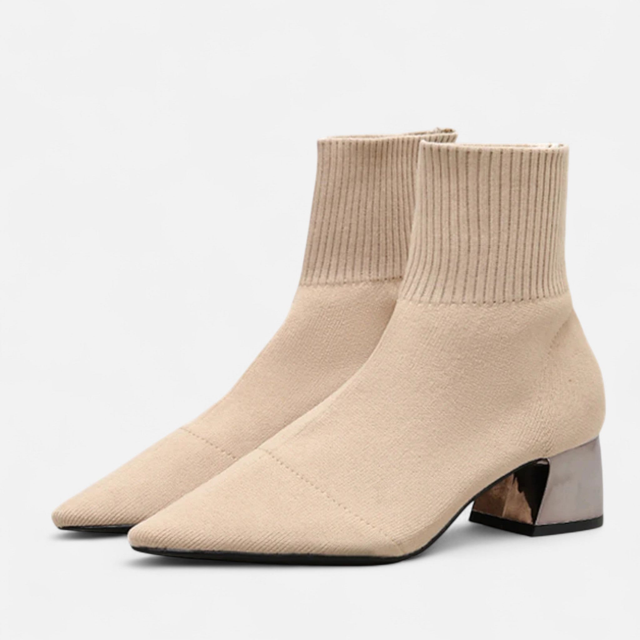 Volarno | Women’s Sock Boots – Sculpted Autumn Elegance