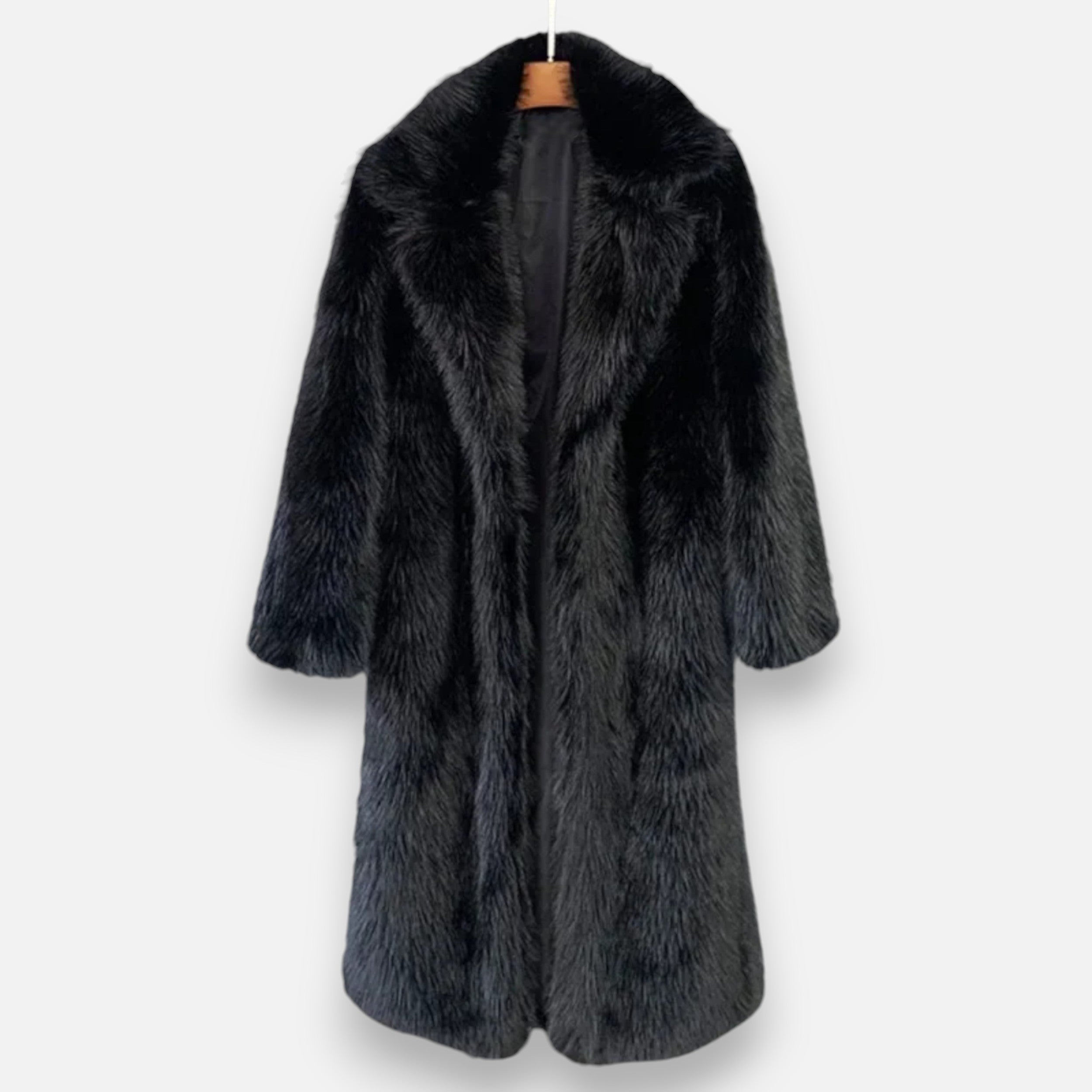 Volarno | Women’s Long Faux Fur Overcoat