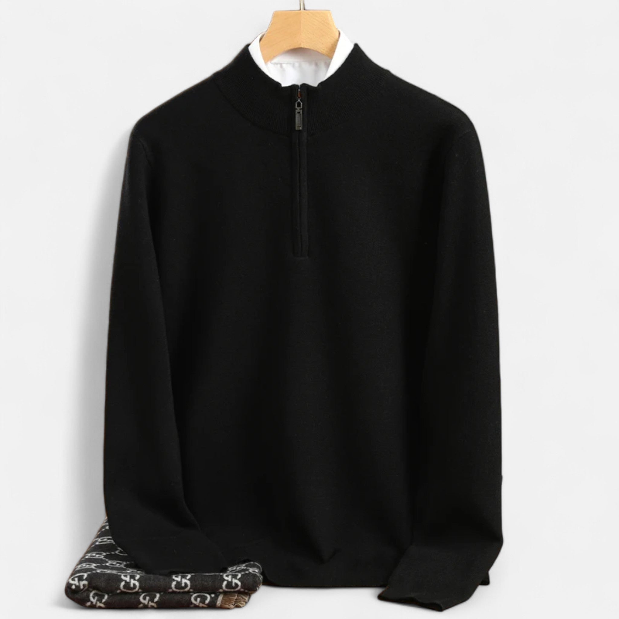 Volarno | Men’s Merino Wool Half-Zip Sweater