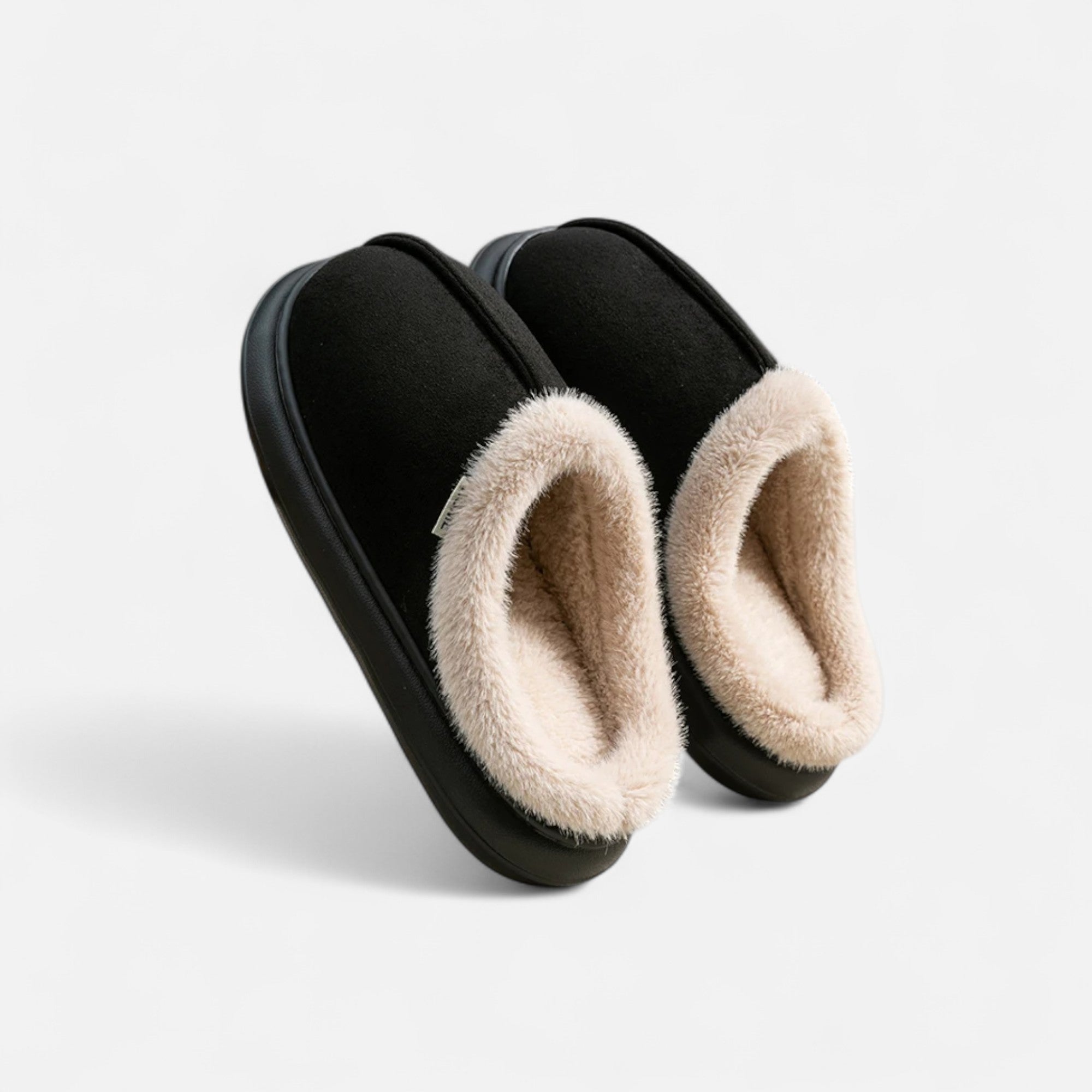 Volarno | Women’s Plush Cashmere-Touch Platform Slippers