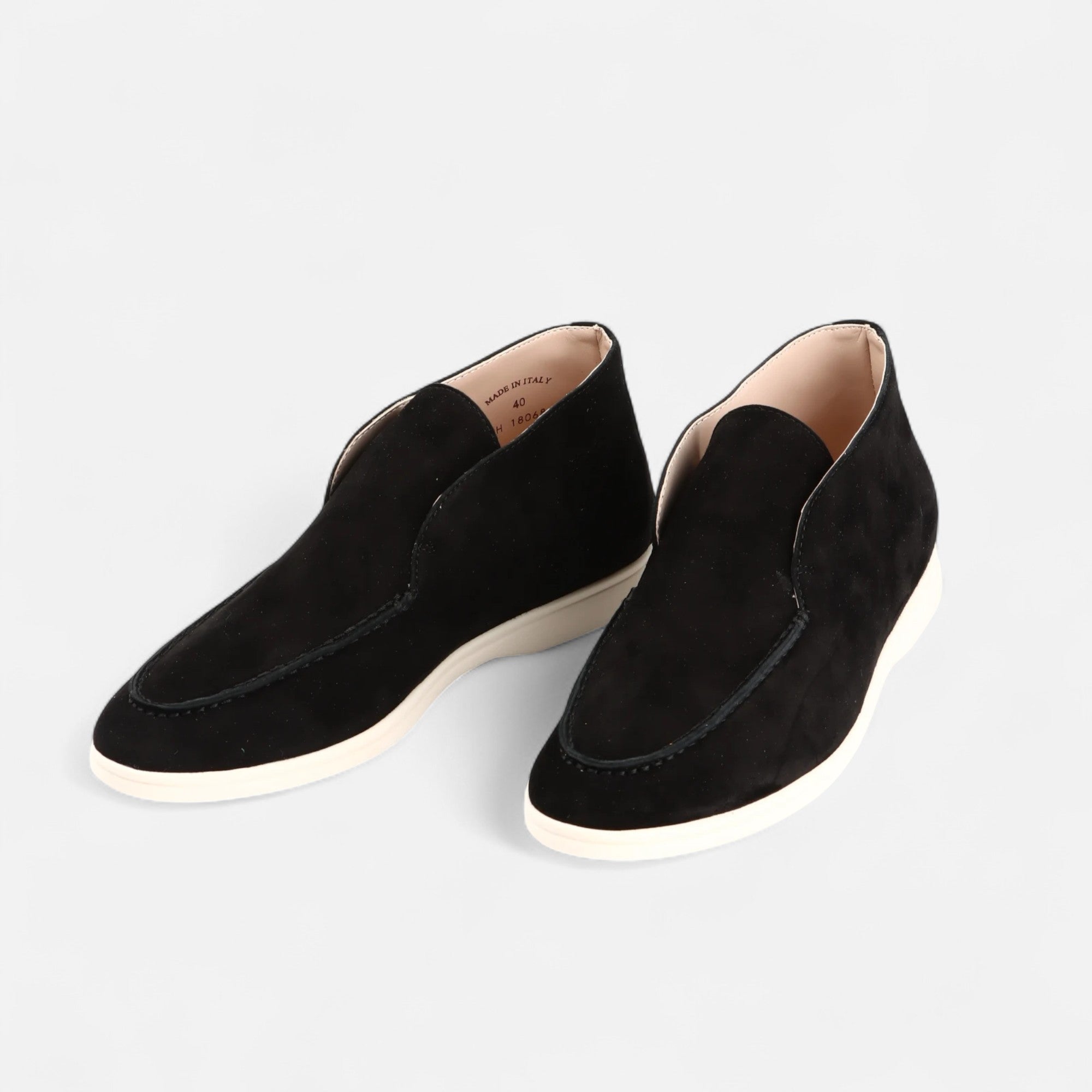 Volarno | Men’s Suede Mule Loafers in Heritage Camel