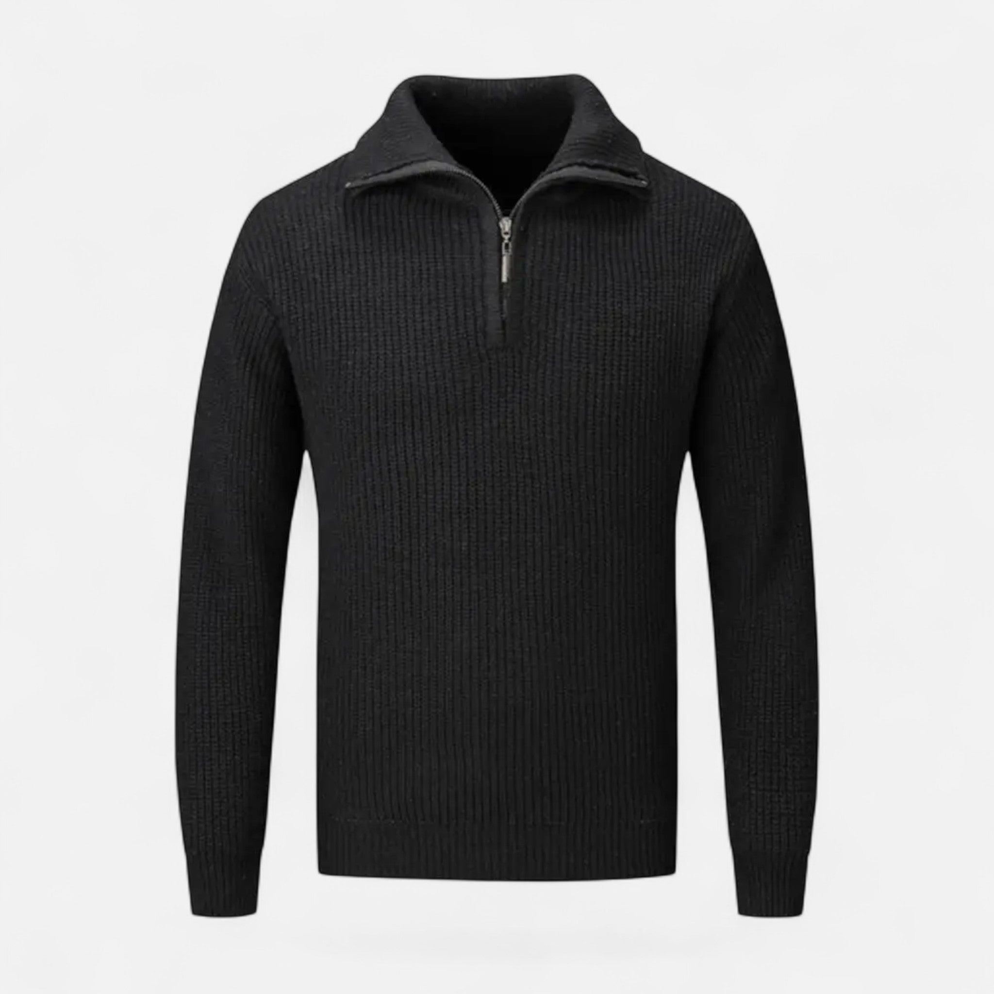 Volarno | Men’s Wool-Blend Half-Zip Sweater