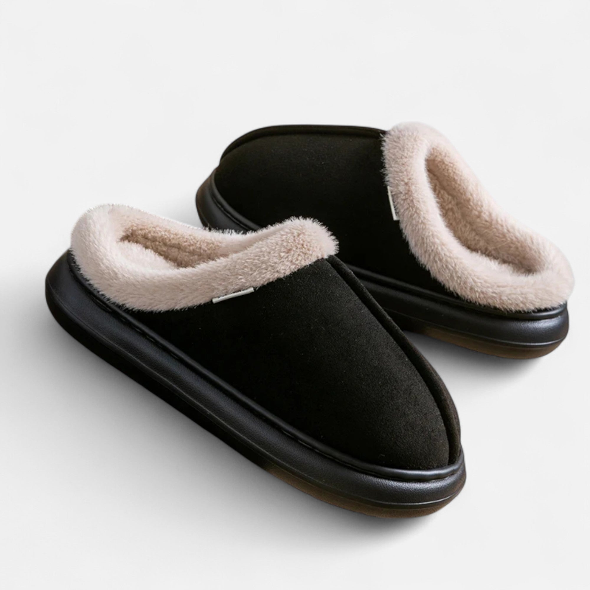 Volarno | Women’s Plush Cashmere-Touch Platform Slippers