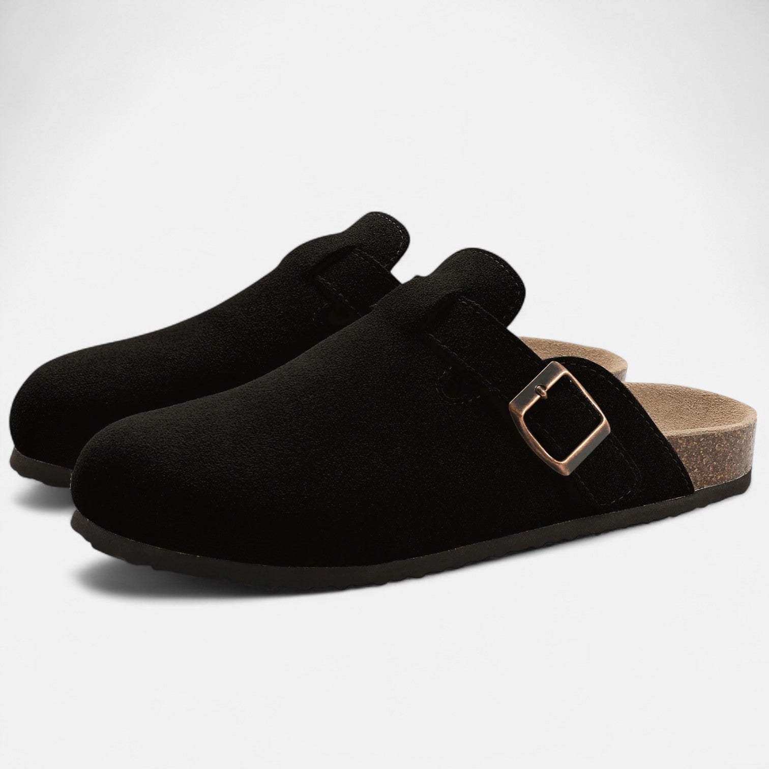 Volarno | Men’s Suede Mules – Sculpted Clog-Inspired Comfort