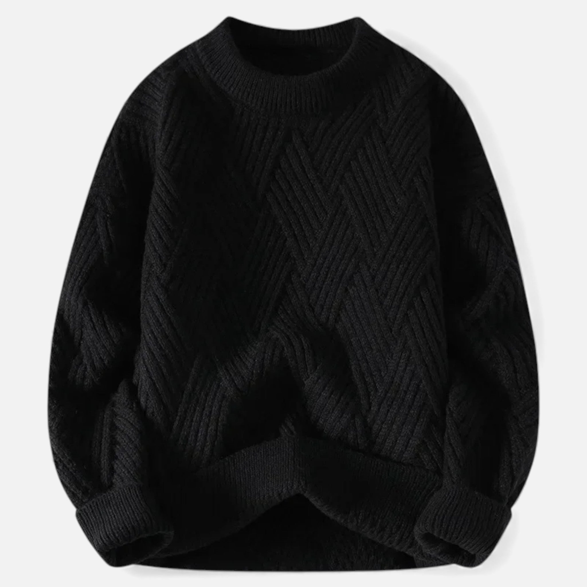 Volarno| Women’s Slight-Stretch Knitted Cabled Sweater