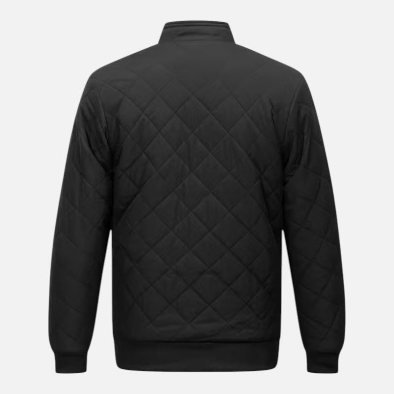 Volarno | Men’s Quilted Fleece-Lined Winter Jacket | Casual Loose Fit Cold Weather Coat