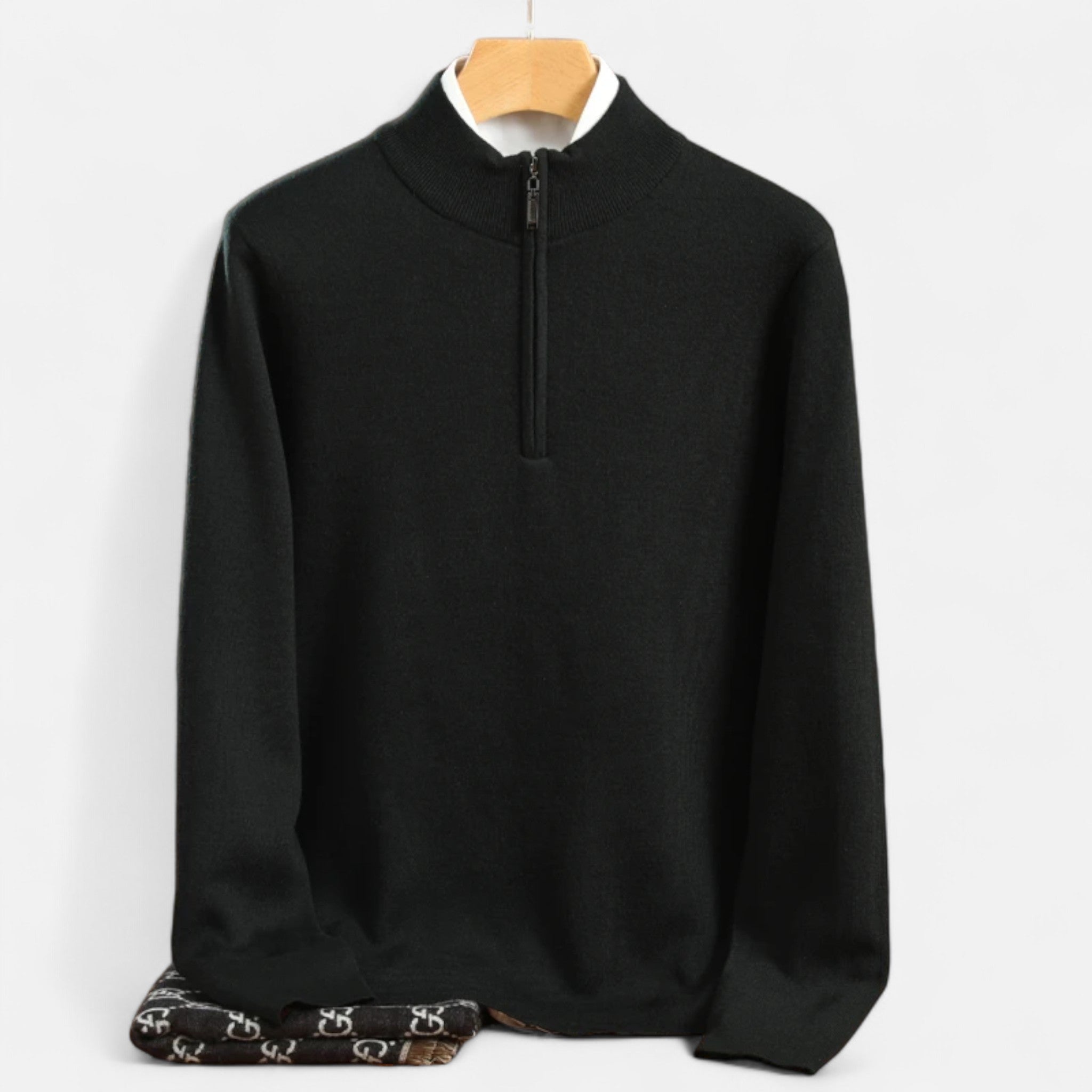 Volarno | Men’s Merino Wool Half-Zip Sweater