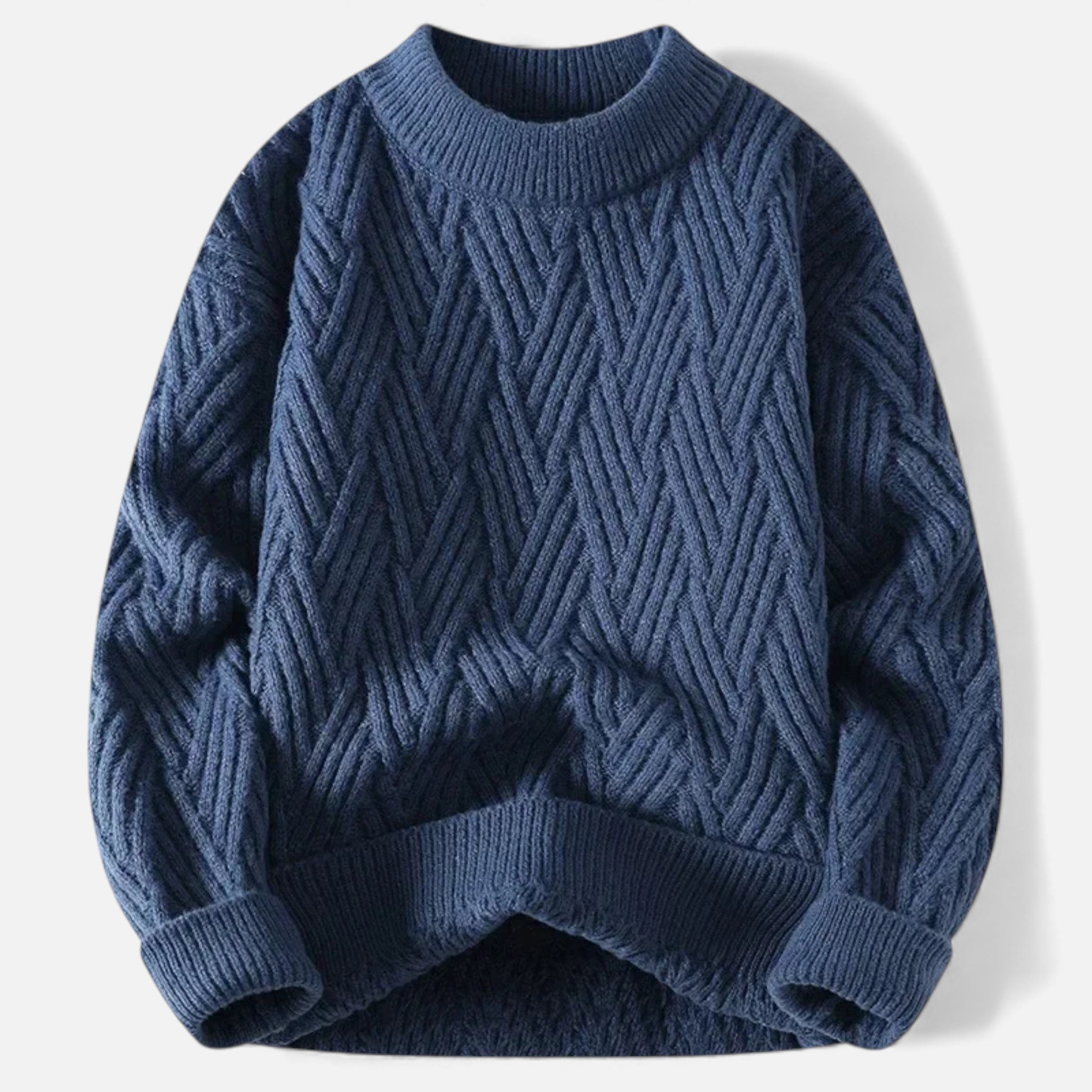 Volarno| Women’s Slight-Stretch Knitted Cabled Sweater