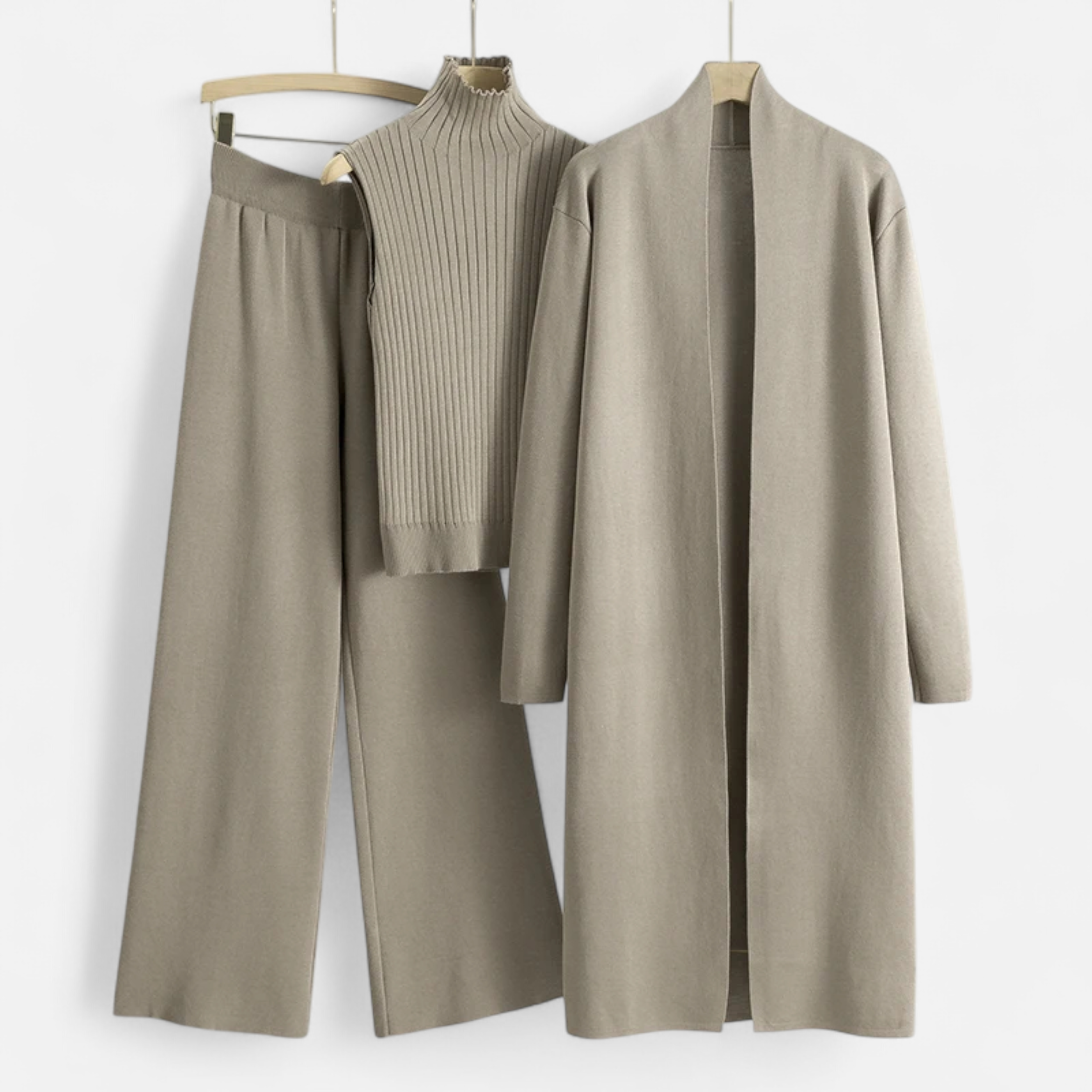 Volarno | Women’s Knitted 3-Piece Cardigan Set