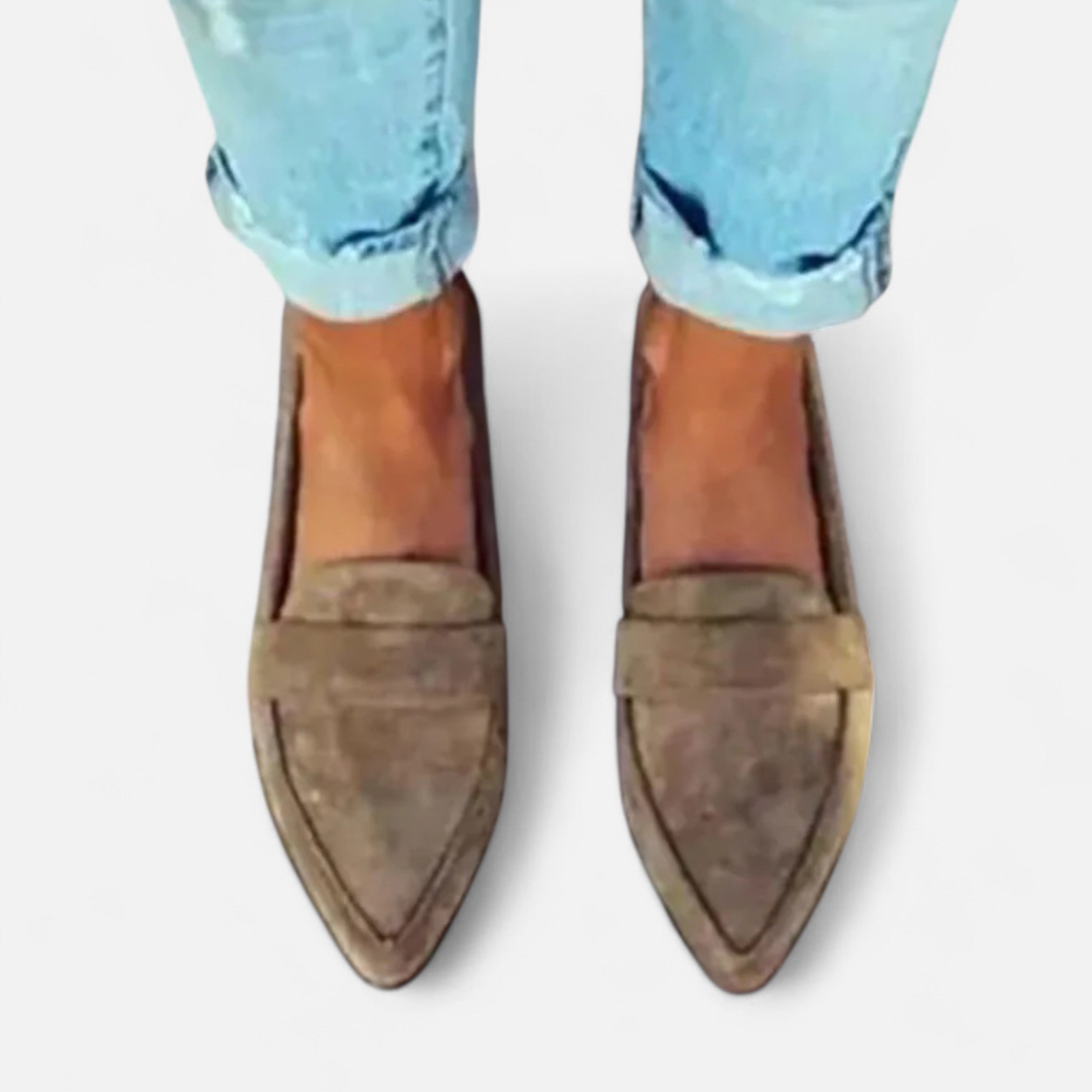 Volarno | Women’s Retro Pointed-Toe Loafers