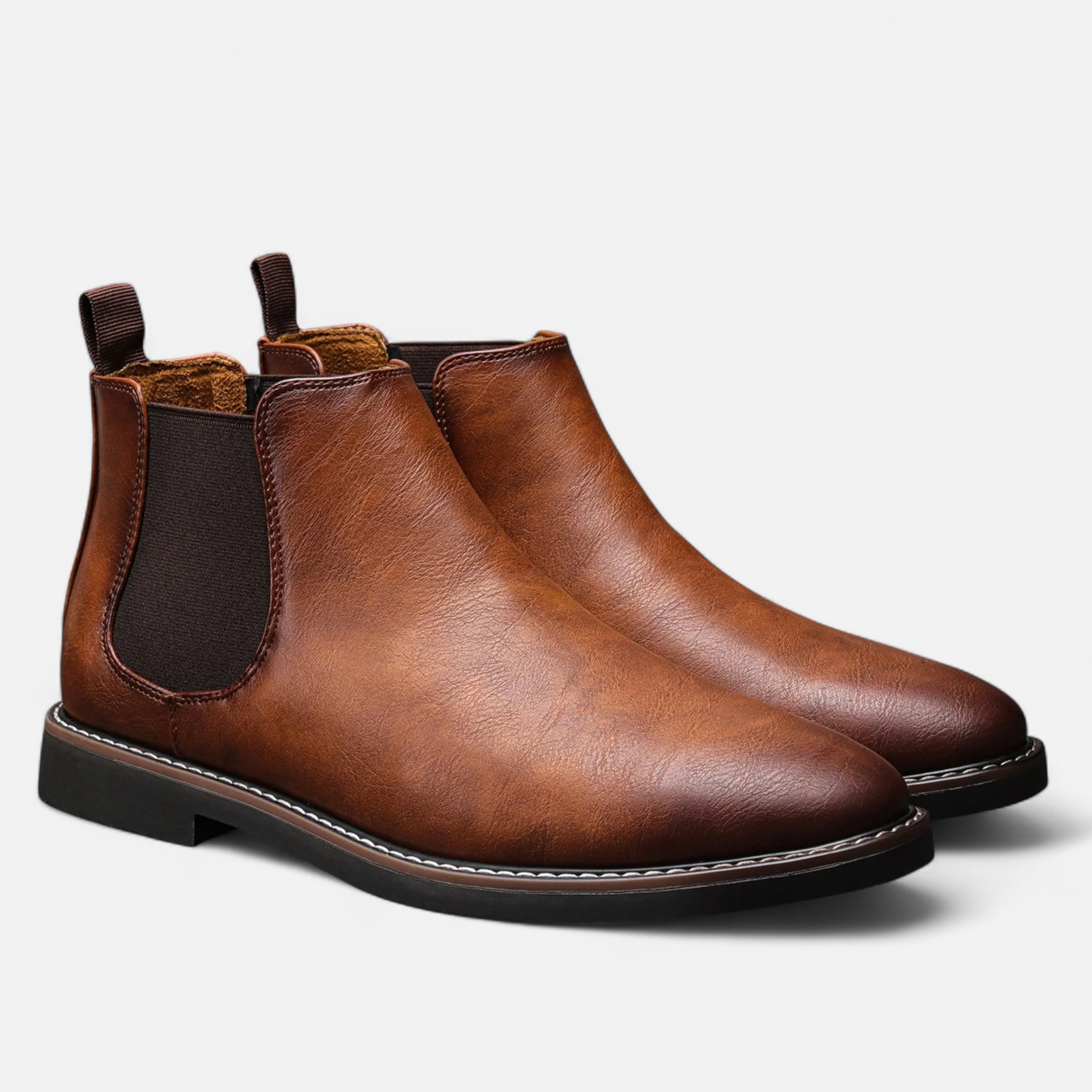 Volarno | Men’s Retro Leather Chelsea Boots