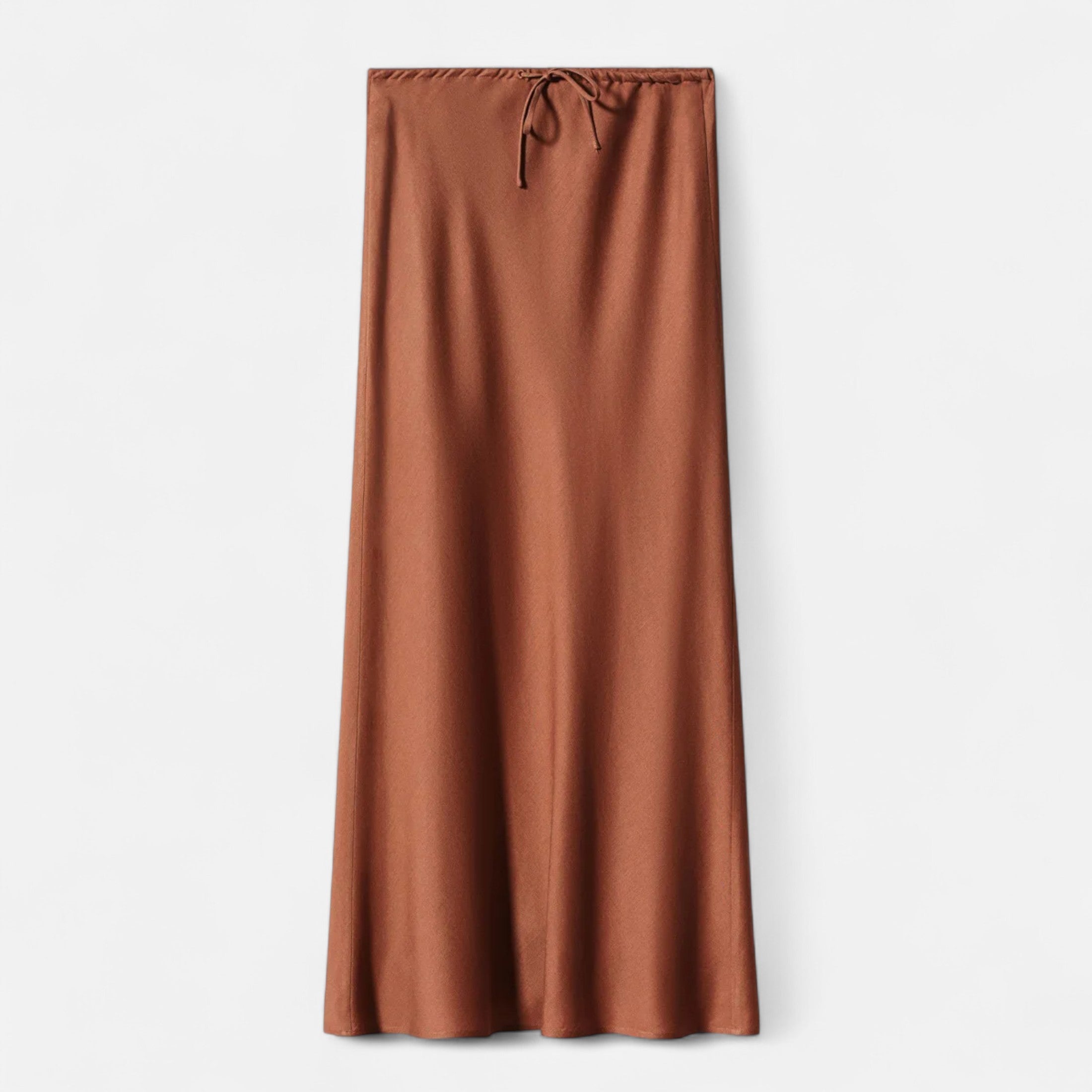 Volarno | Women's Elegant High-Waist Satin Skirt