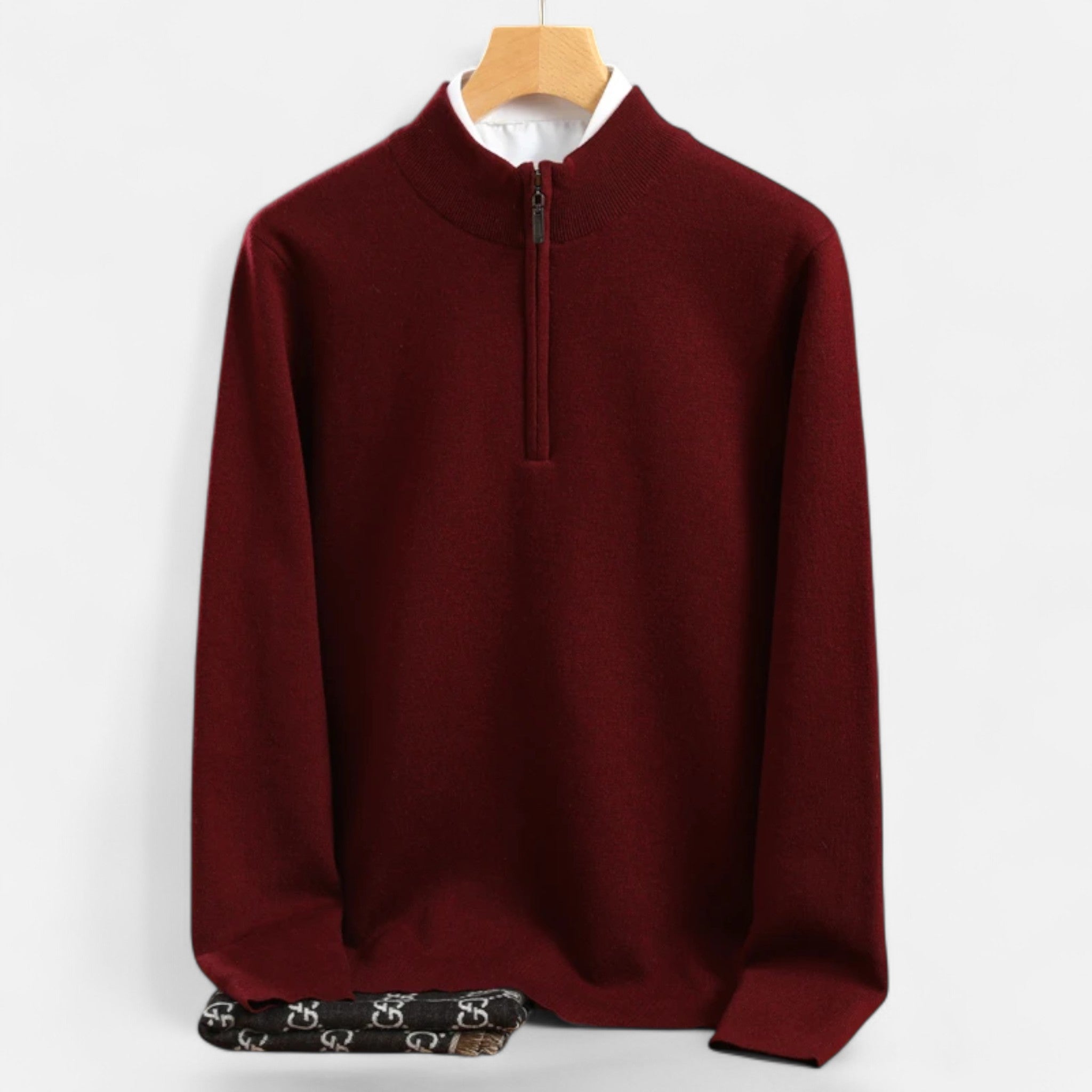 Volarno | Men’s Merino Wool Half-Zip Sweater