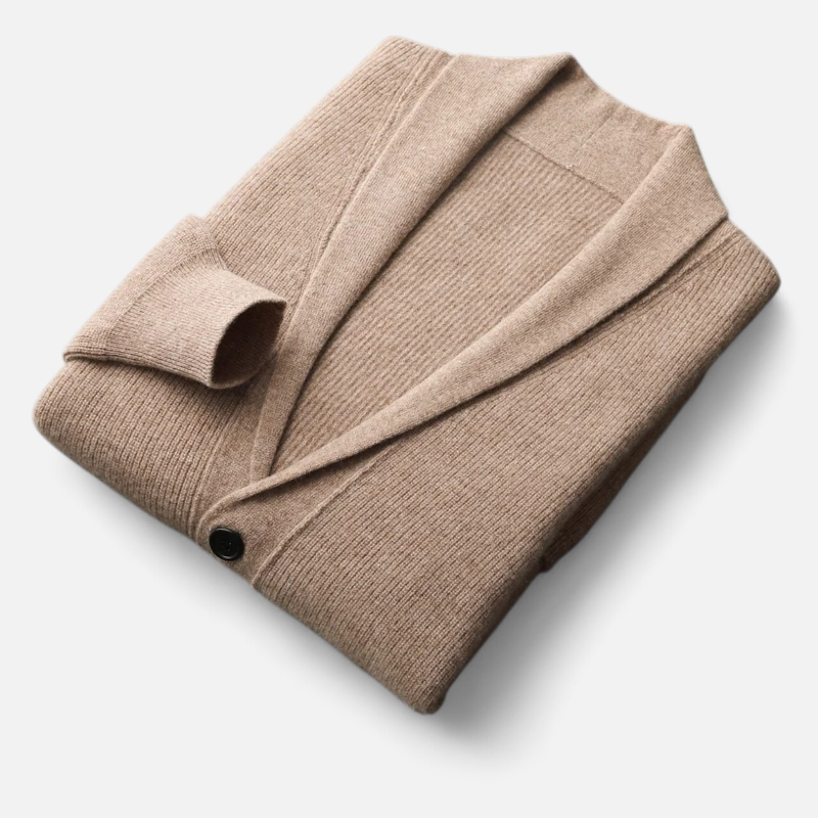 Volarno | Men’s Merino Wool Suit-Collar Cardigan