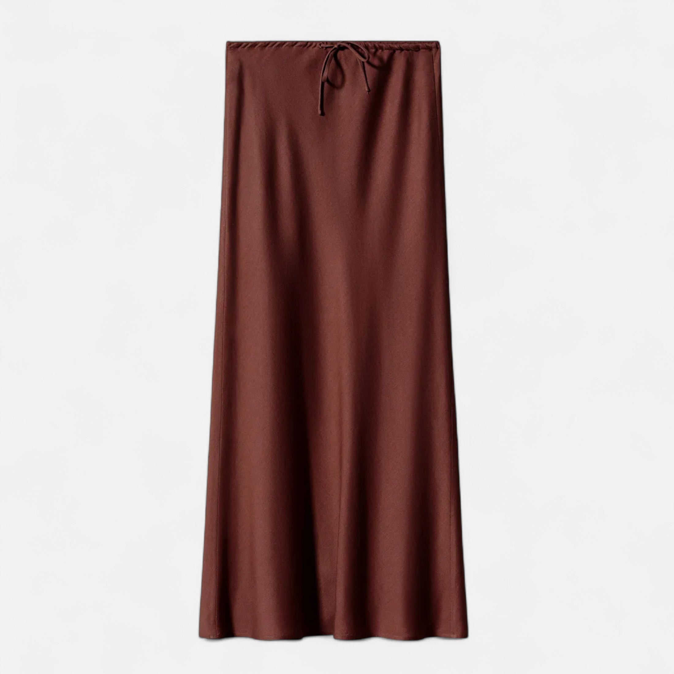 Volarno | Women's Elegant High-Waist Satin Skirt