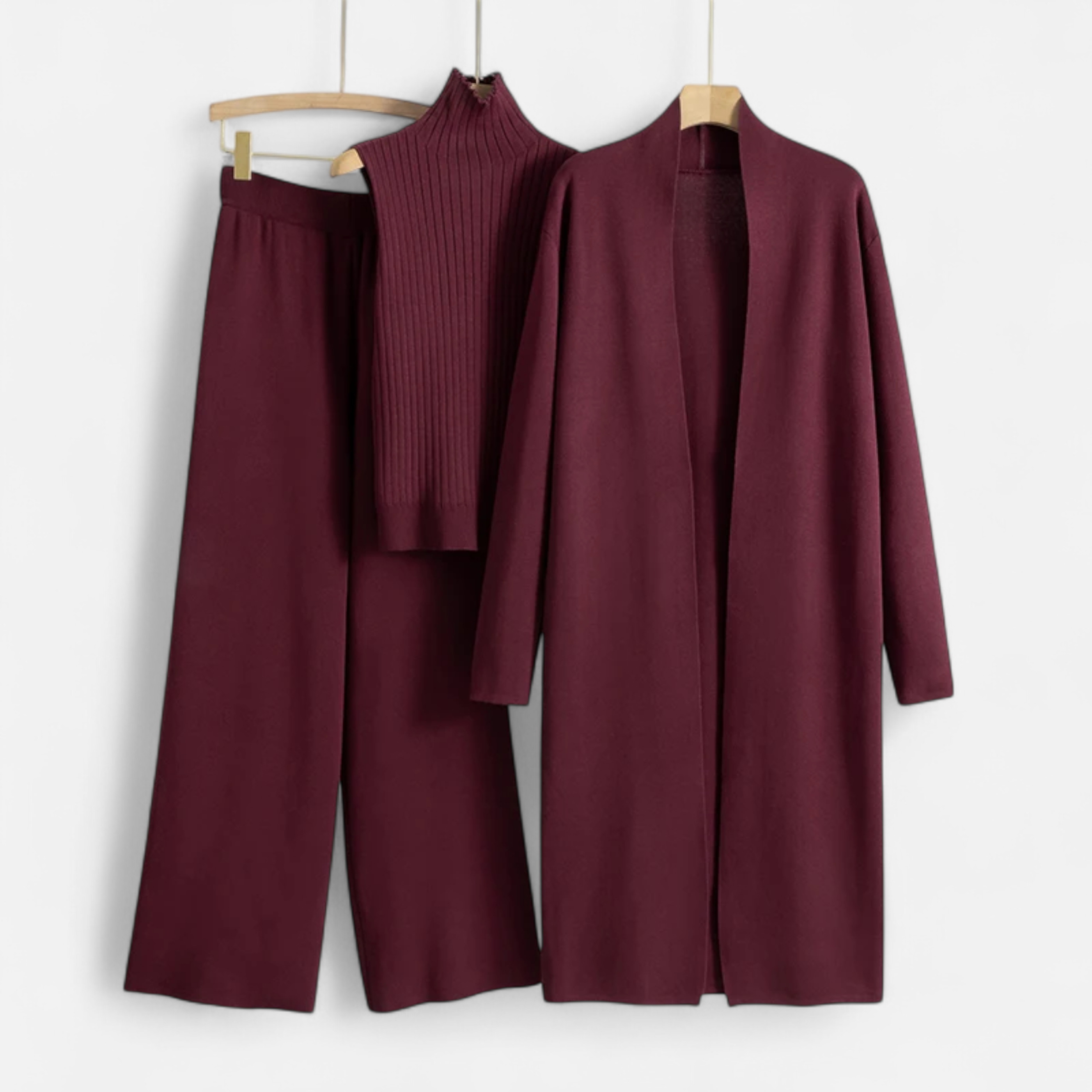 Volarno | Women’s Knitted 3-Piece Cardigan Set