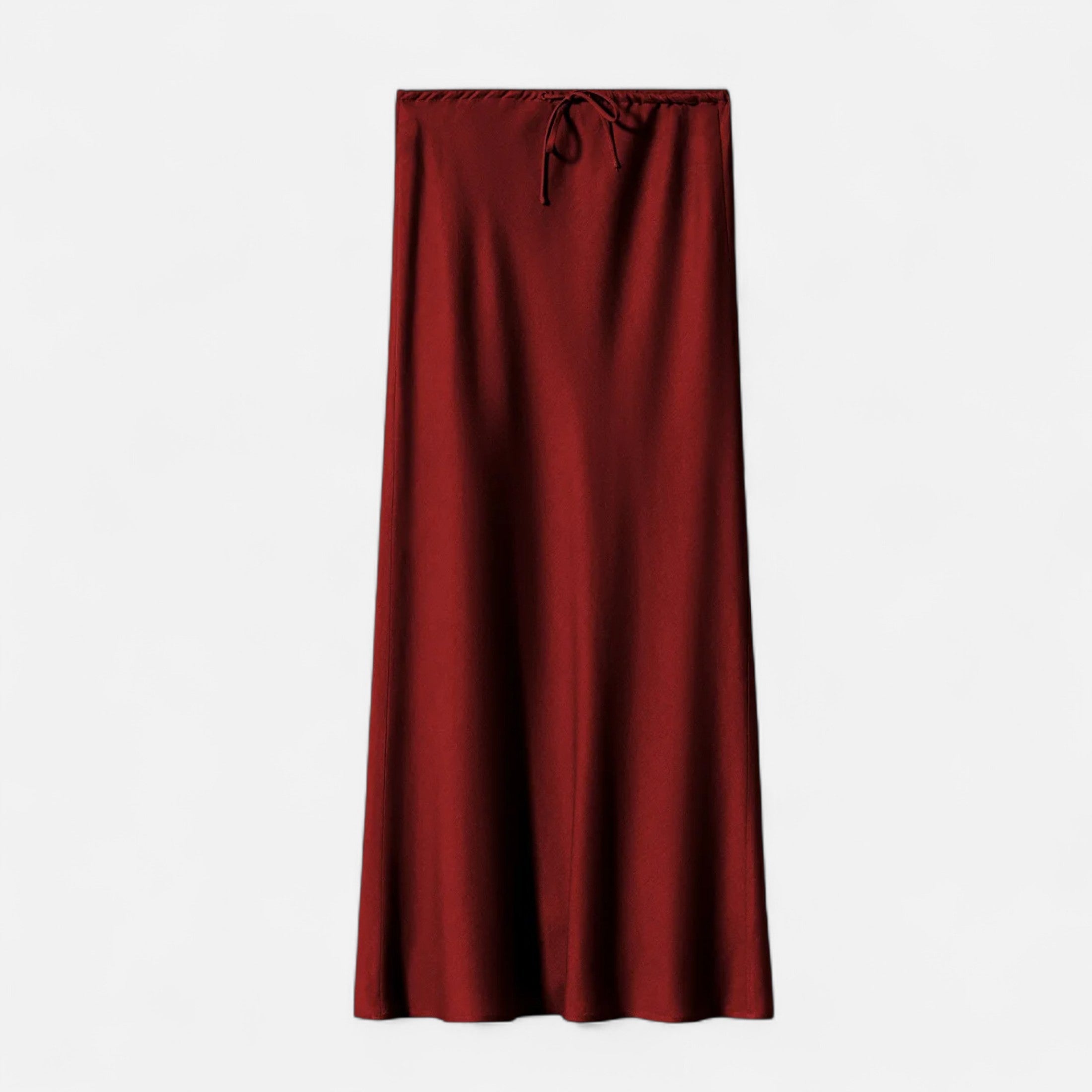 Volarno | Women's Elegant High-Waist Satin Skirt