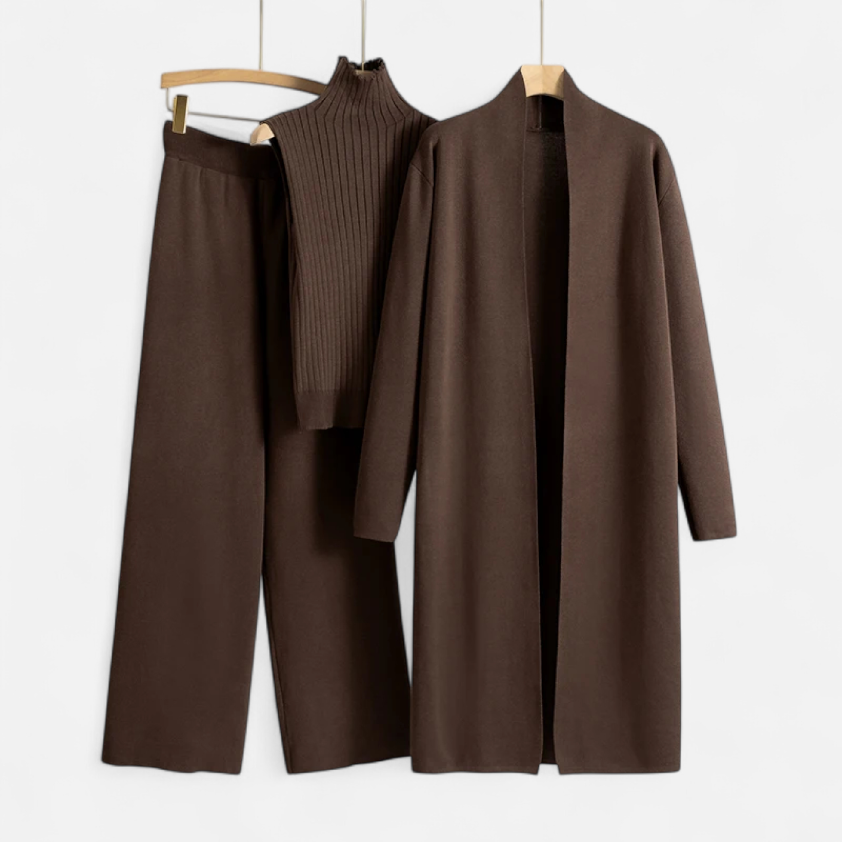 Volarno | Women’s Knitted 3-Piece Cardigan Set