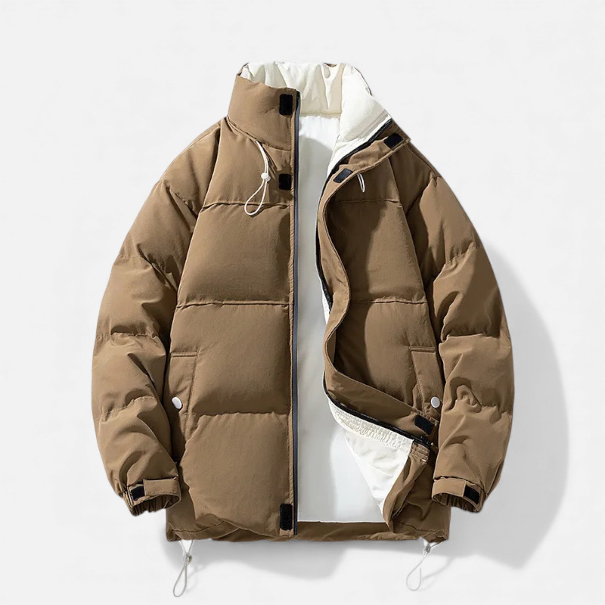 Volarno | Men’s Oversized Windproof Jacket with Stand Collar