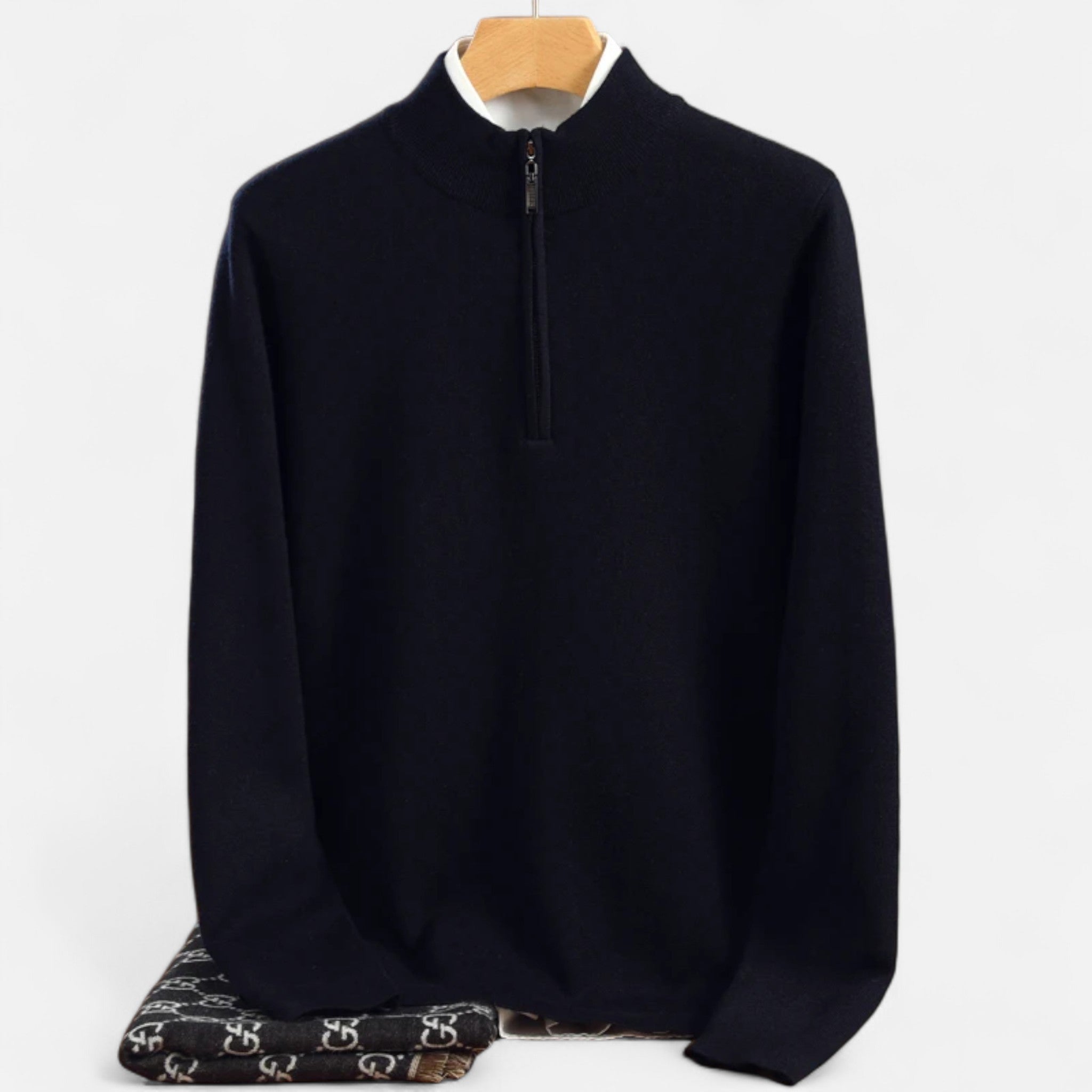 Volarno | Men’s Merino Wool Half-Zip Sweater