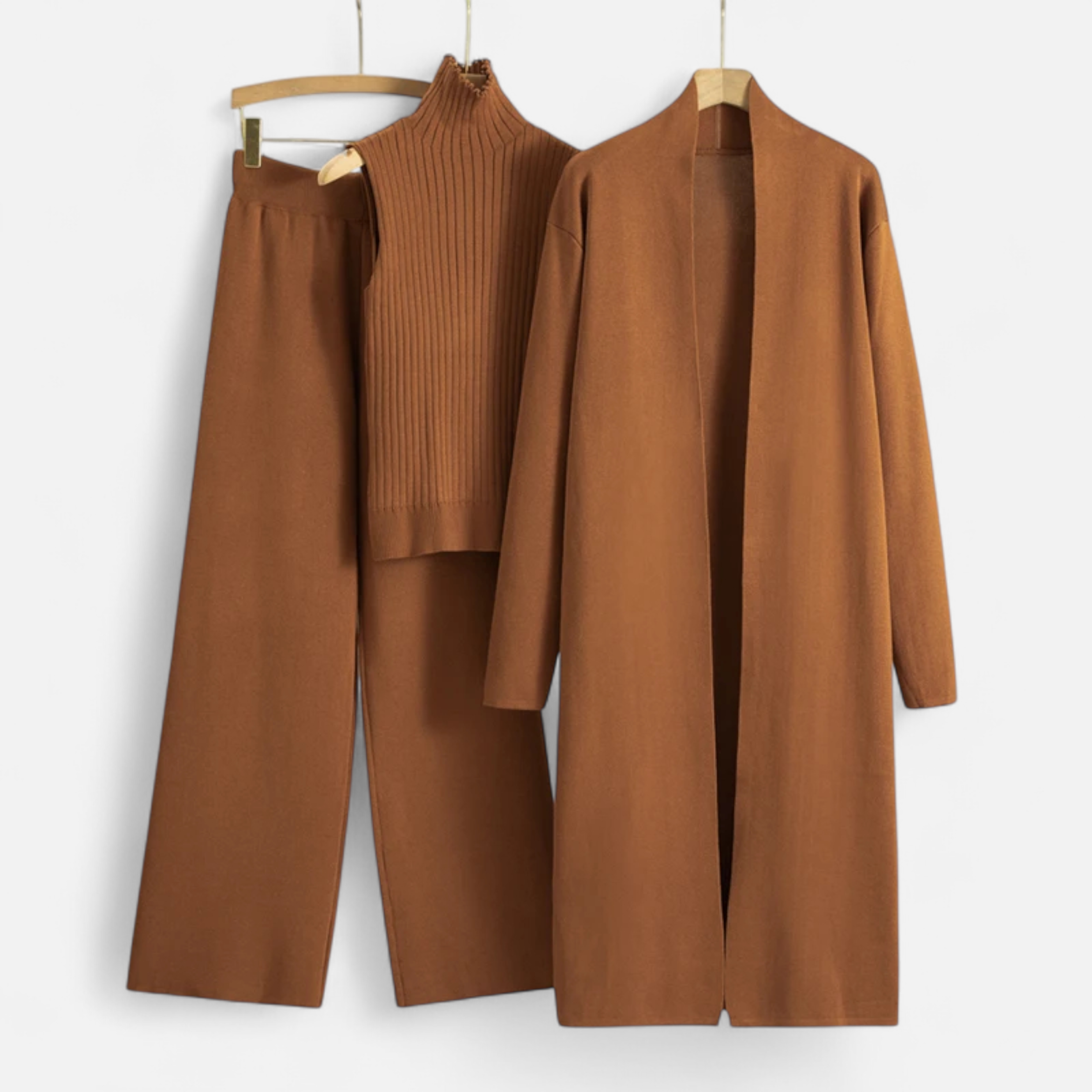 Volarno | Women’s Knitted 3-Piece Cardigan Set