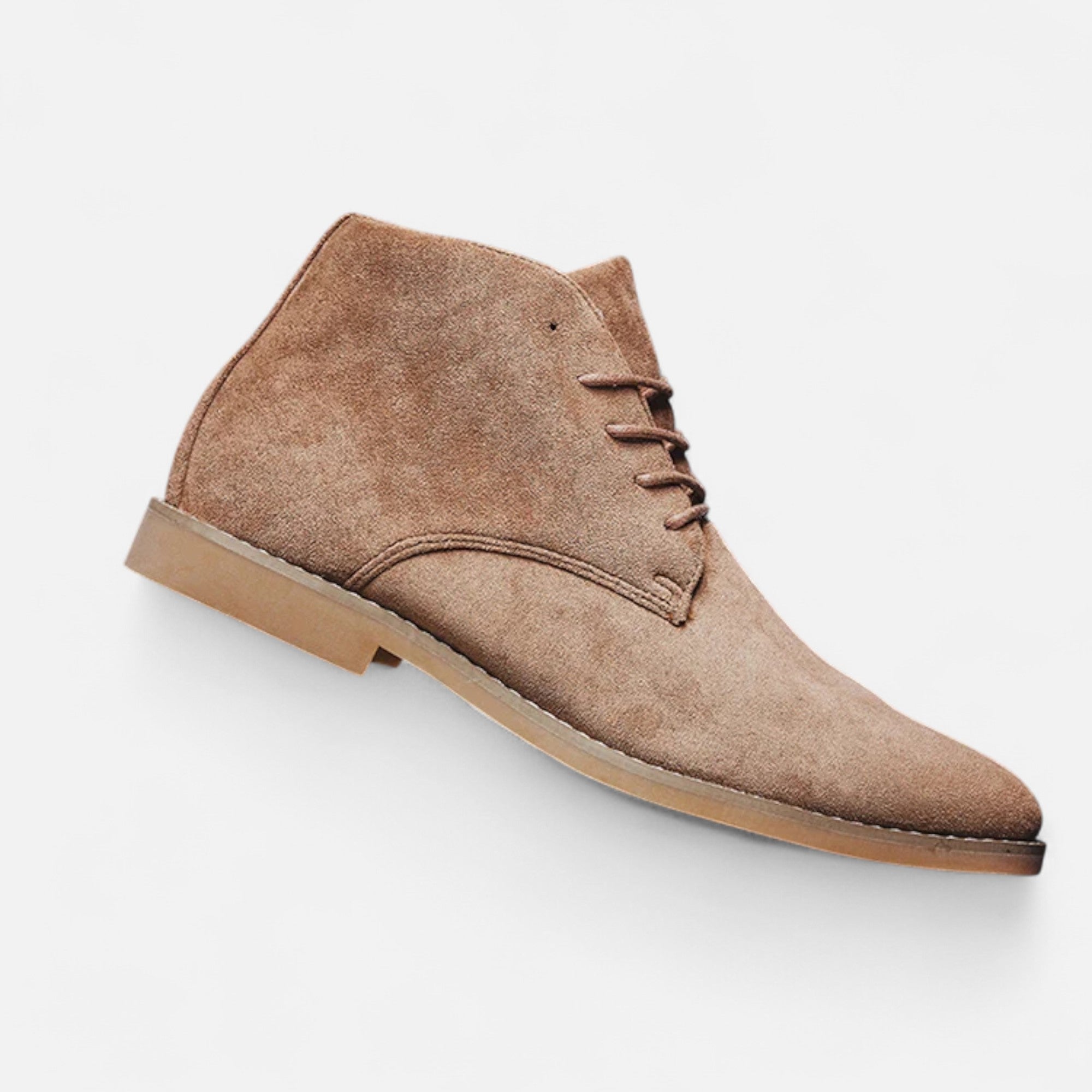 Volarno | Men’s Suede Chelsea Boots — Khaki Heritage