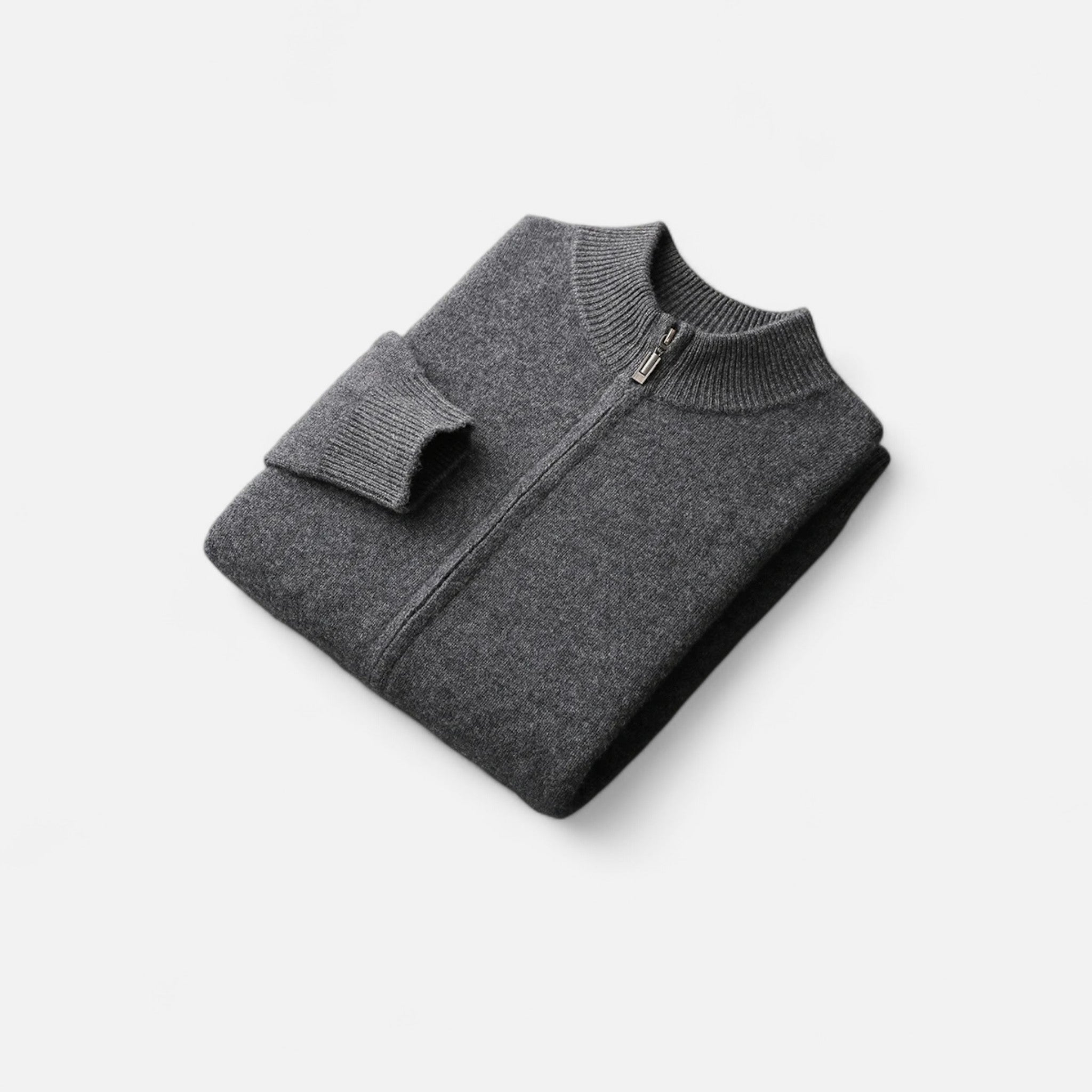 Volarno | Men’s Merino Wool Zip Sweater