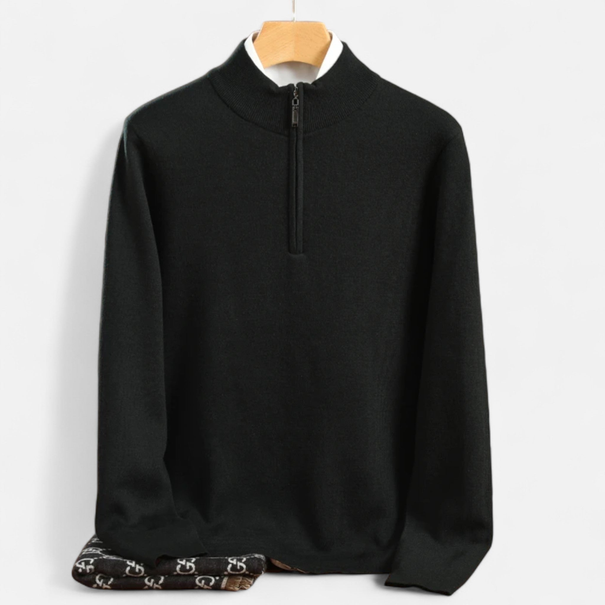 Volarno | Men’s Merino Wool Half-Zip Sweater