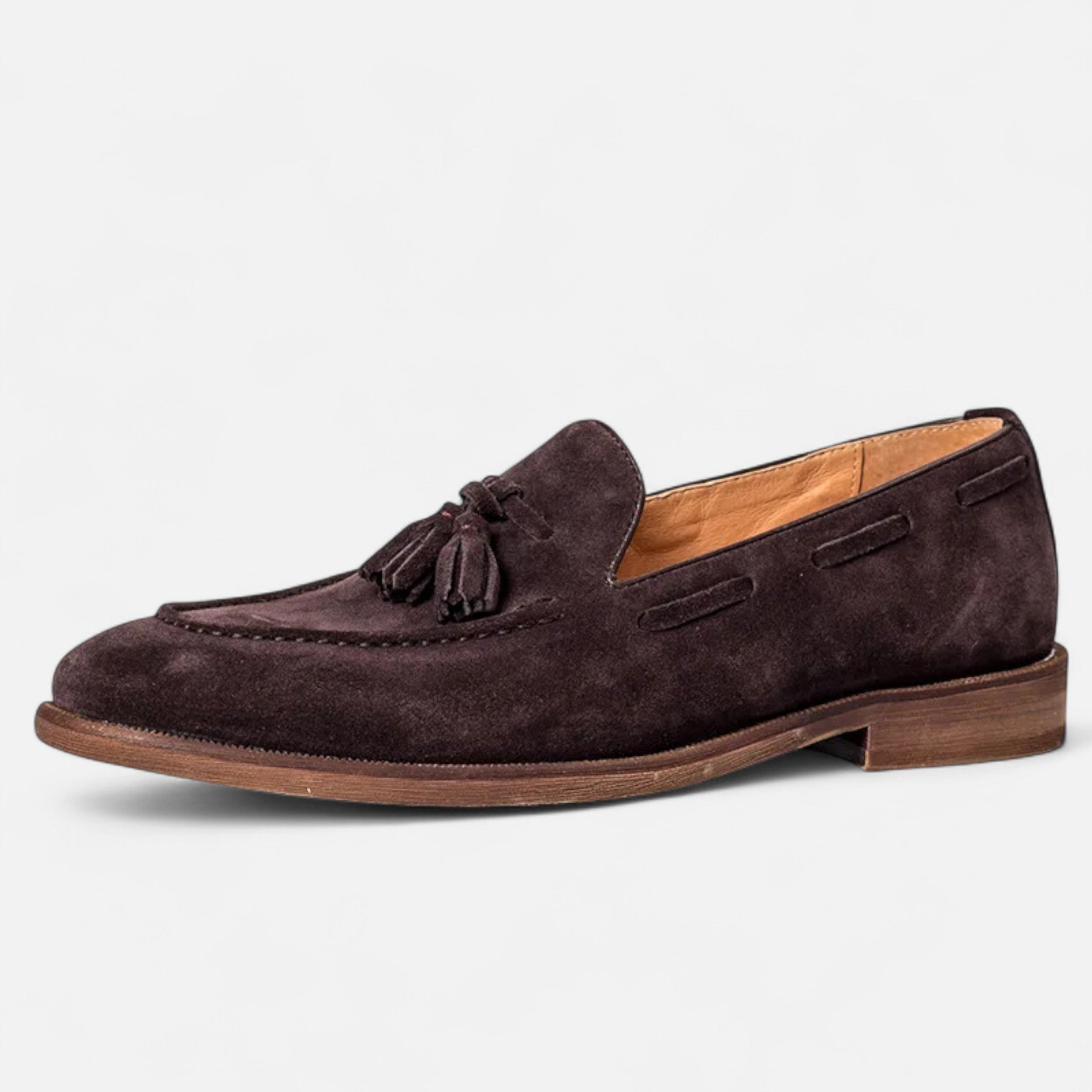 Volarno | Men’s Nubuck Leather Loafers | Classic British Style