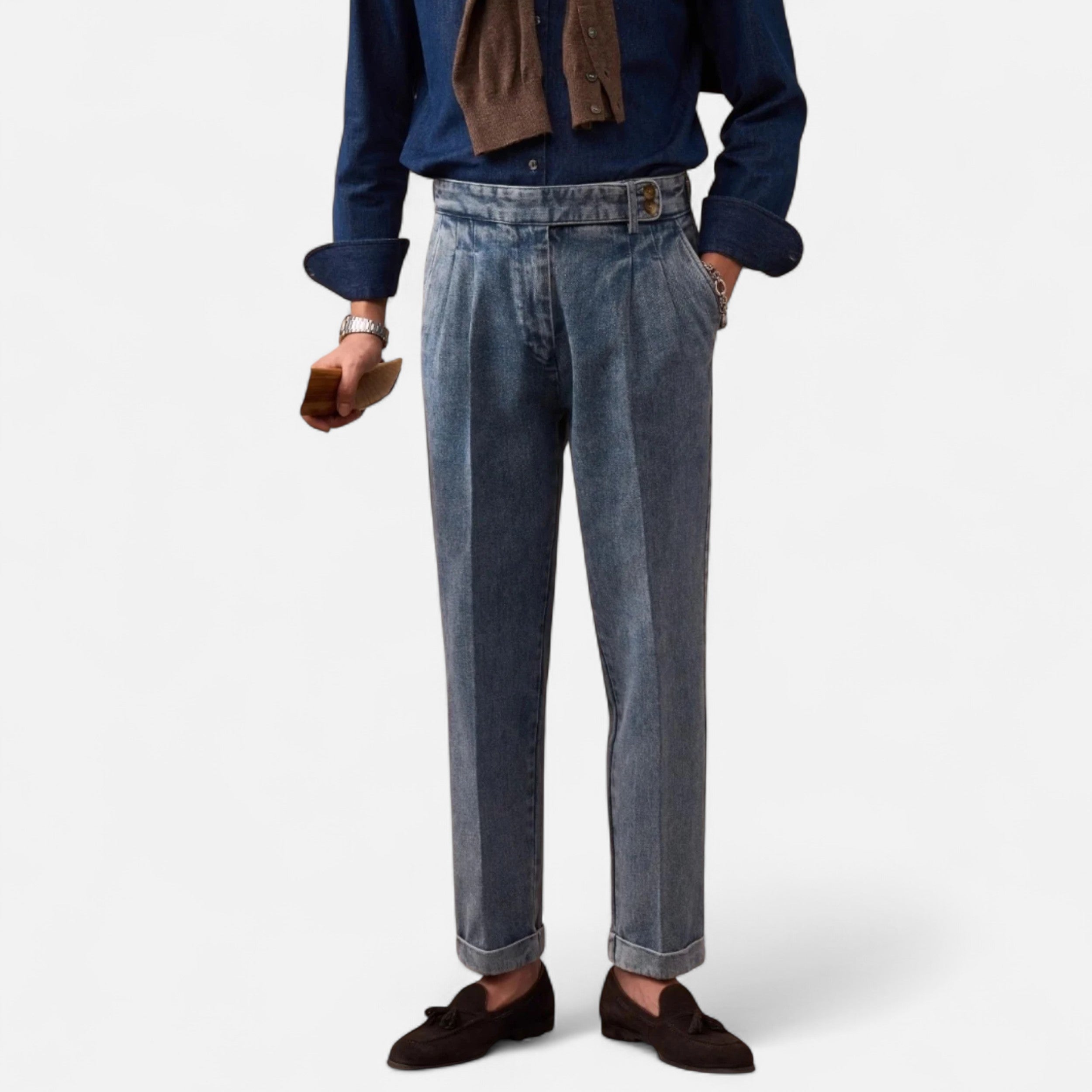 Volarno | Men’s Vintage Jeans | Classic Straight Fit
