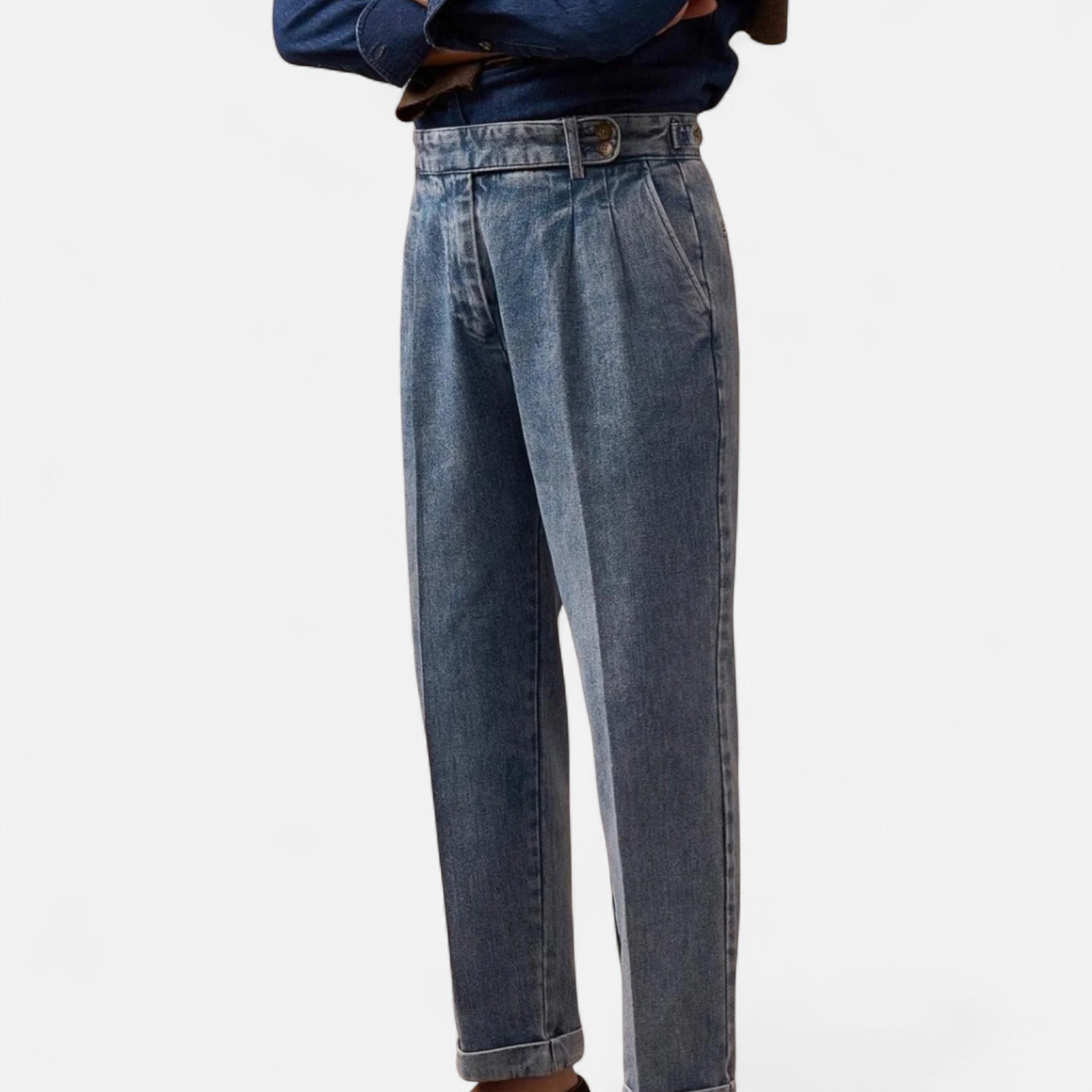 Volarno | Men’s Vintage Jeans | Classic Straight Fit